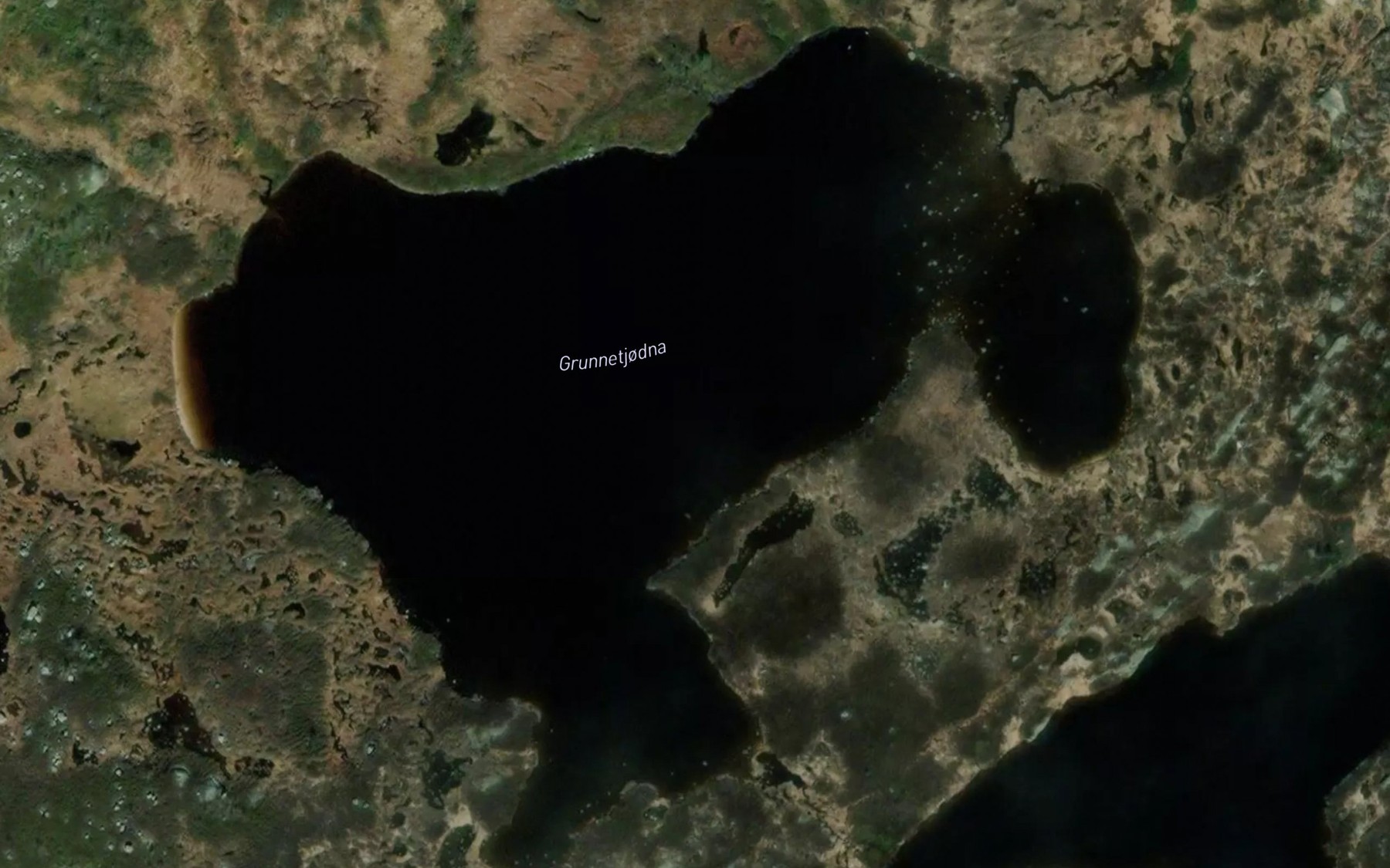 Satellite map of the Grunnetjorni