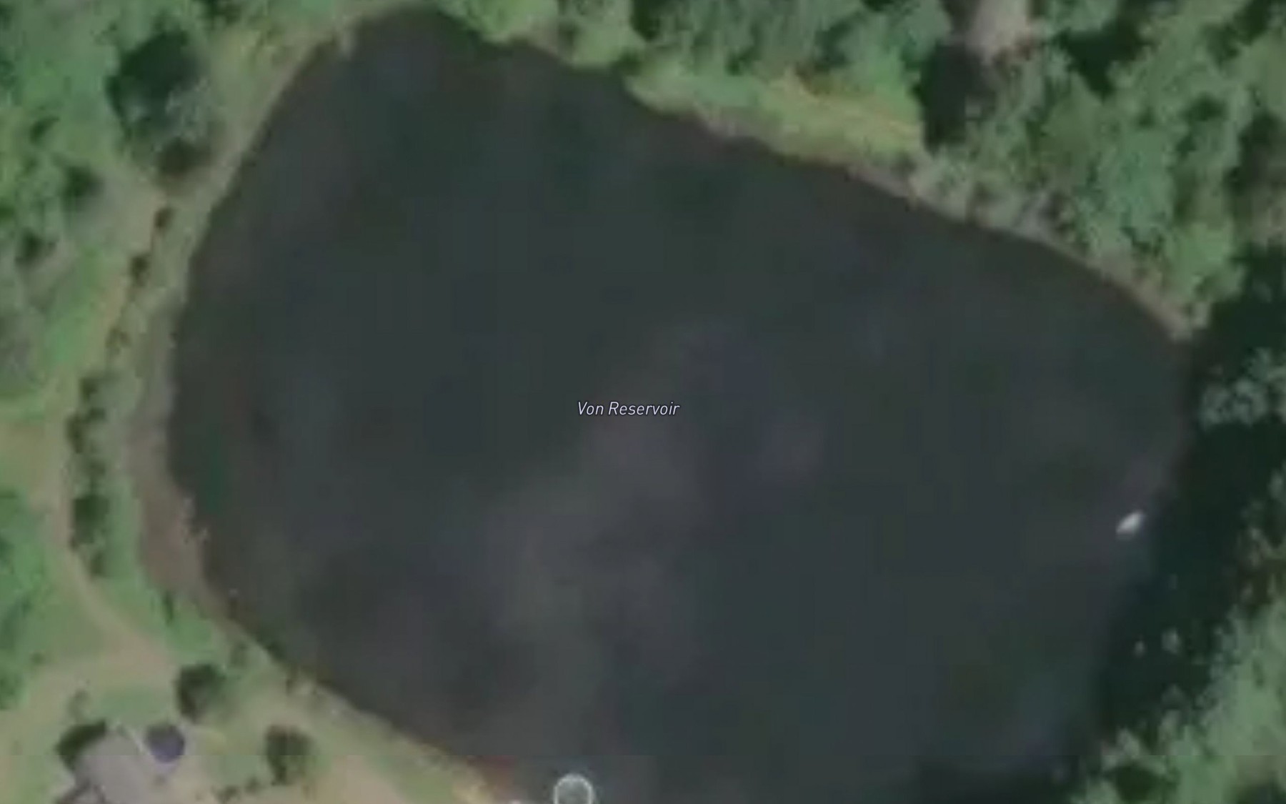 Satellite map of the Von Reservoir