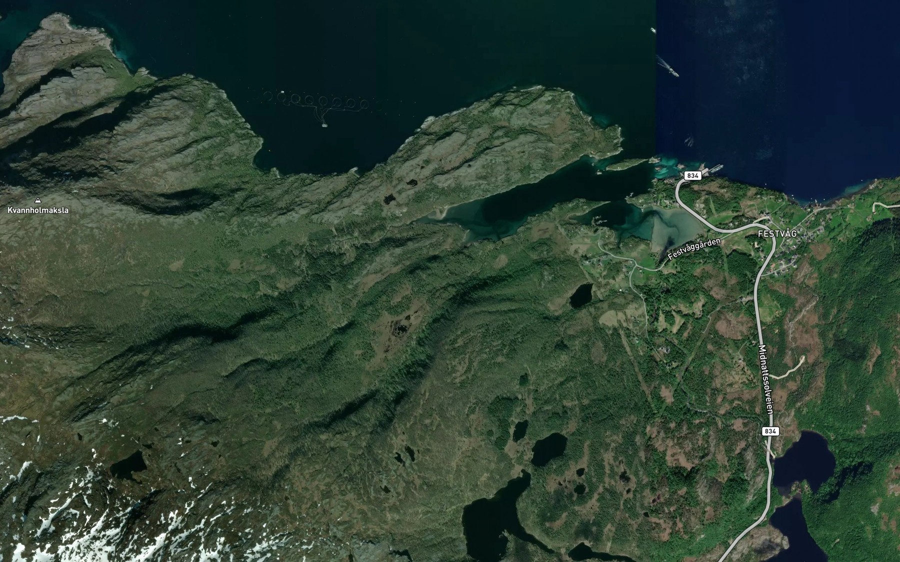 Satellite map of the Skyttelva