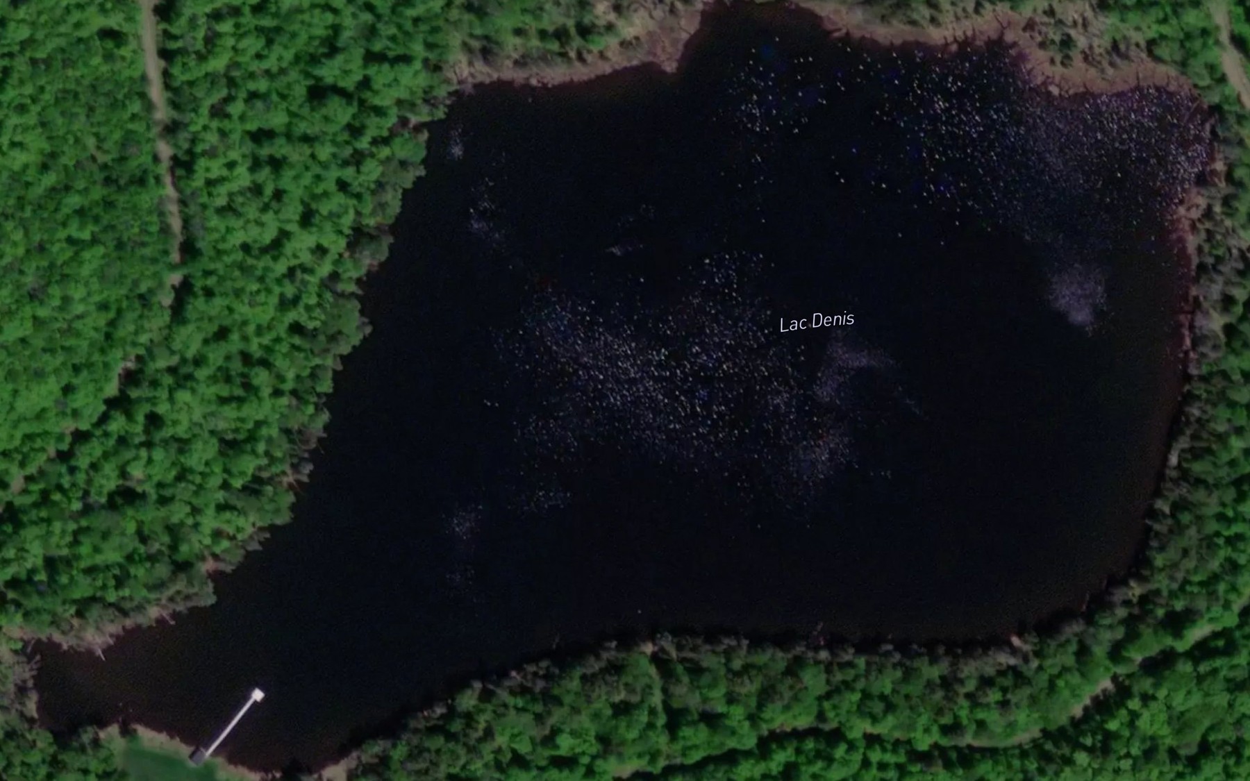Satellite map of the Lac Denis