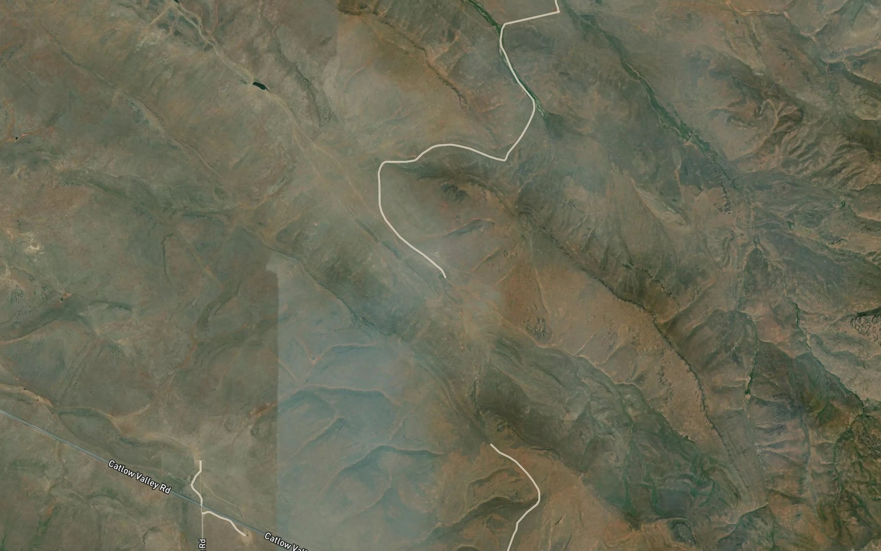 Satellite map of the Big Basin Reservoir