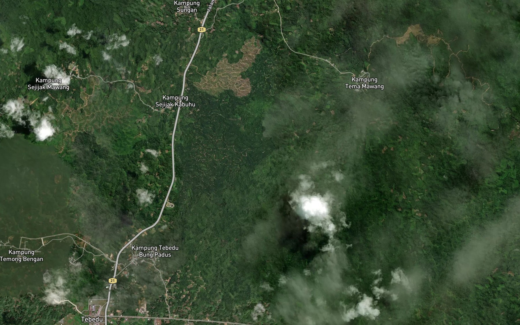 Satellite map of the Sungai Gini