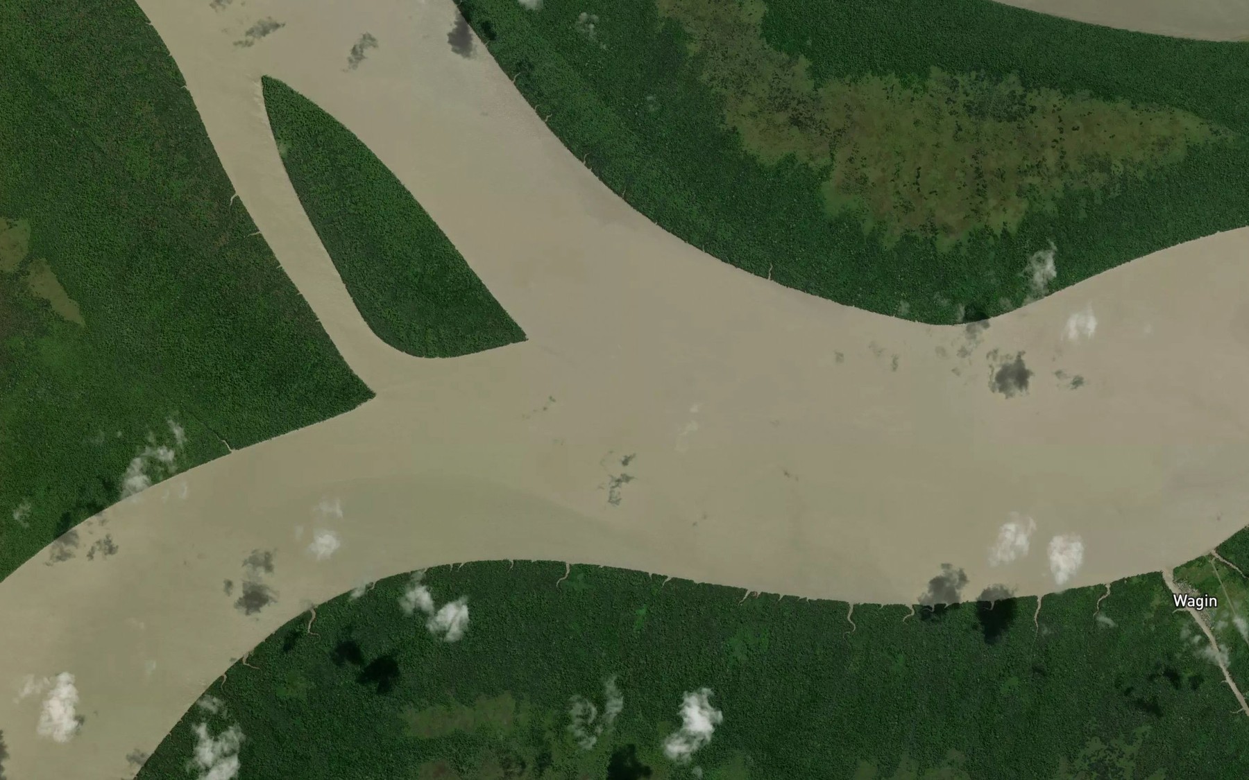 Satellite map of the Sungai Odamun