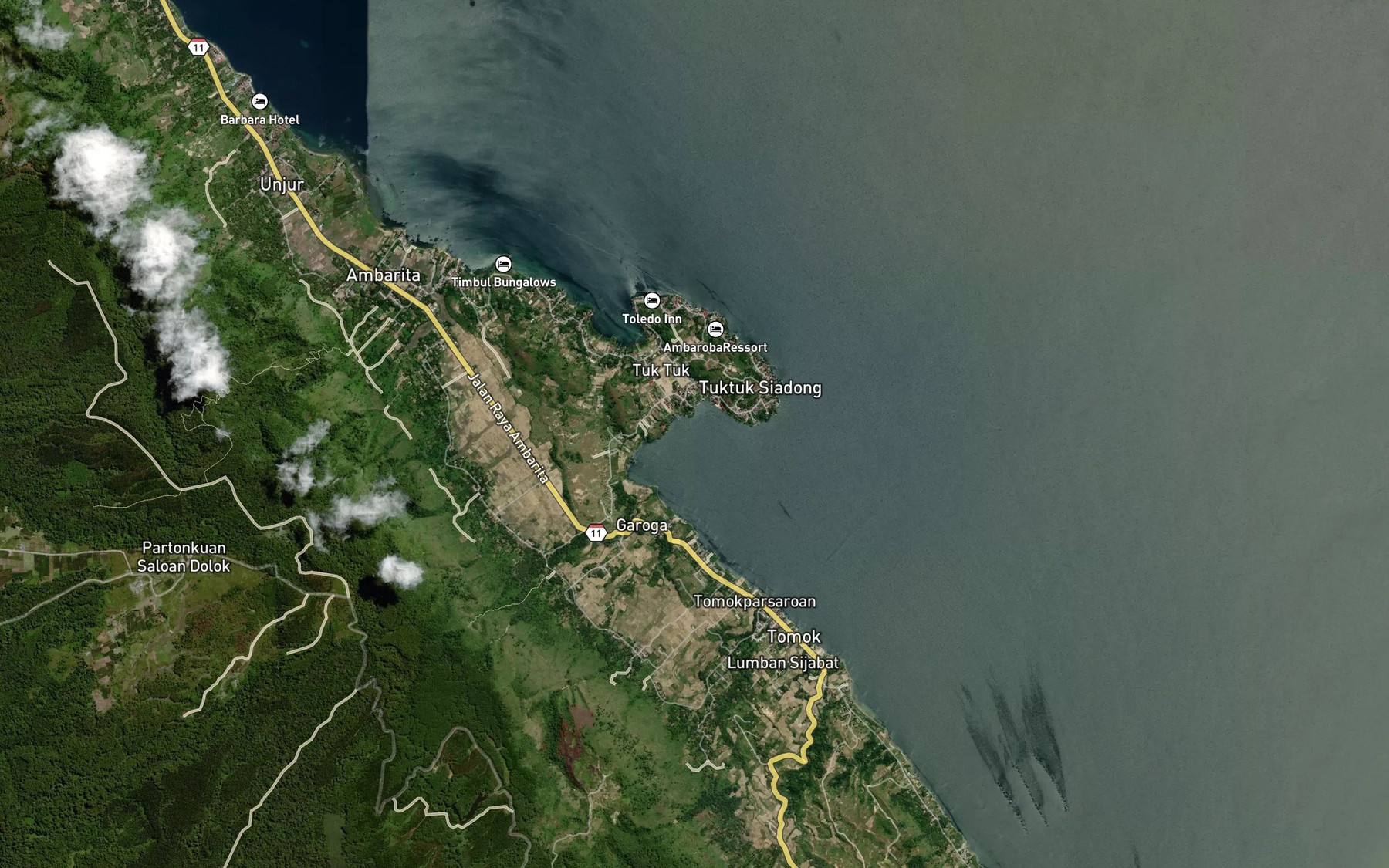 Satellite map of the Holbung Sosor Galung