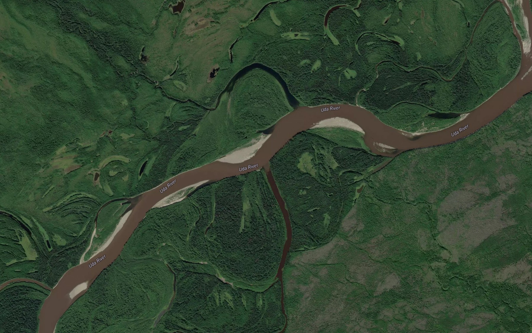Satellite map of the Ulya