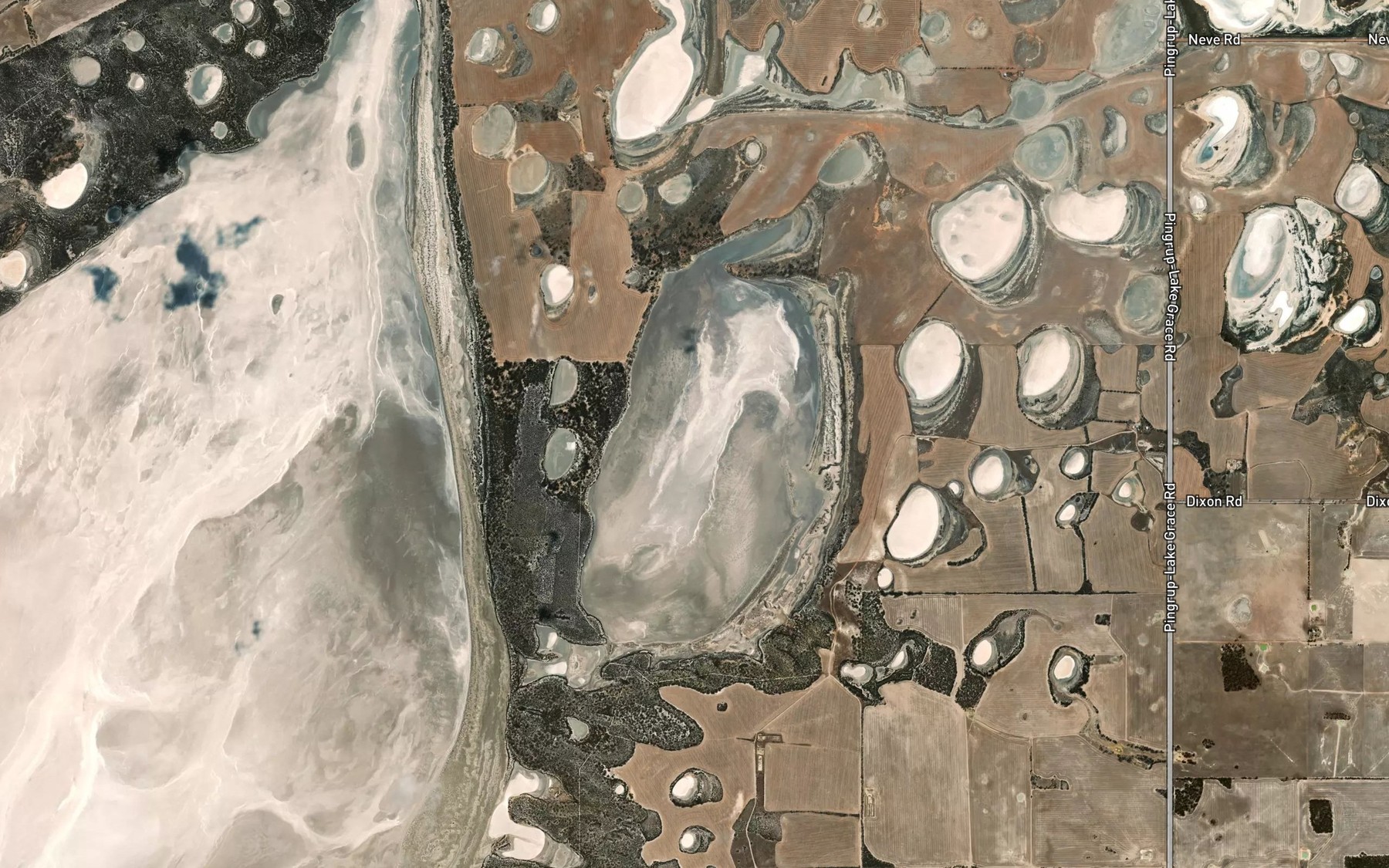 Satellite map of the Lake Dorothy