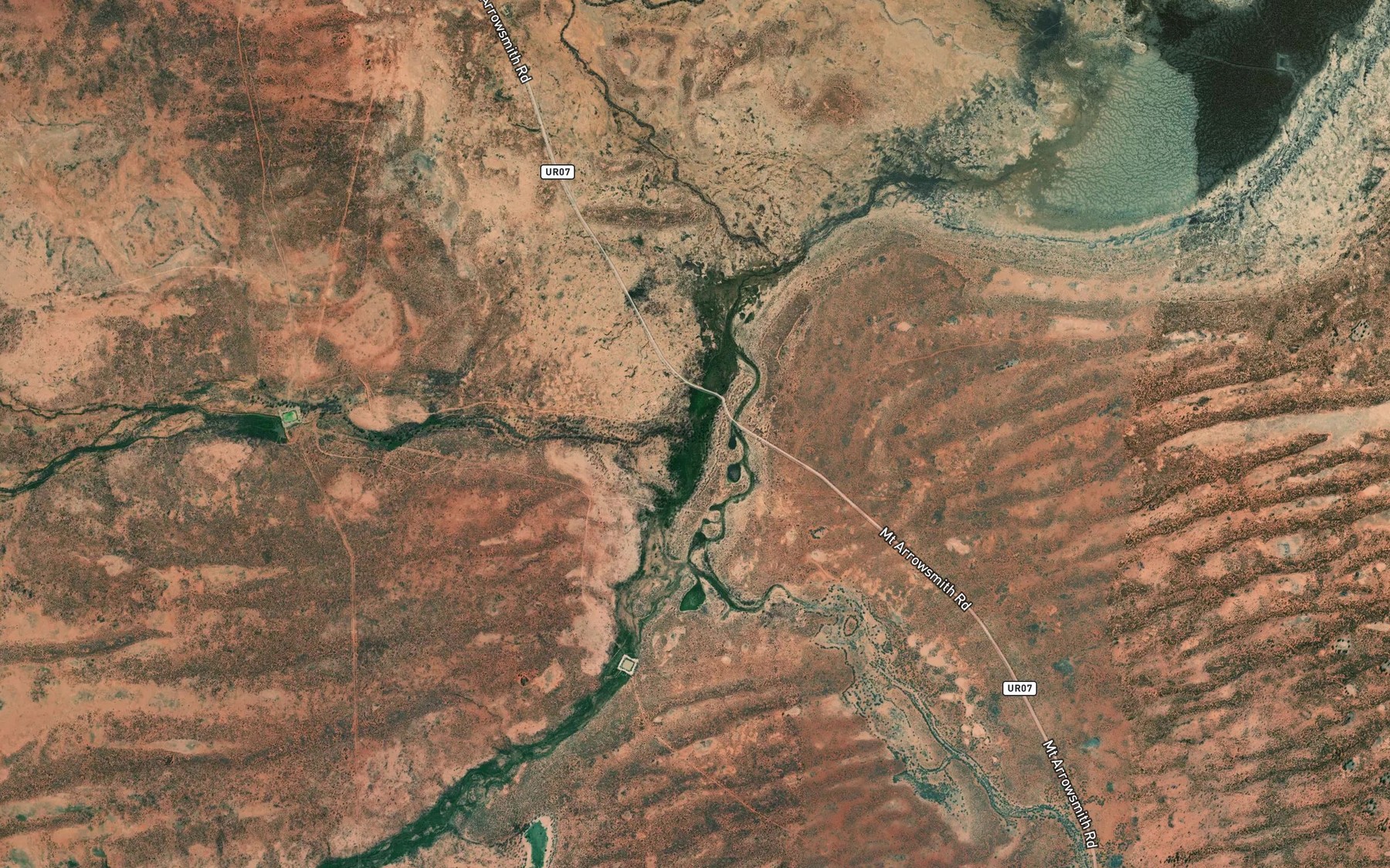 Satellite map of the Tabita Creek