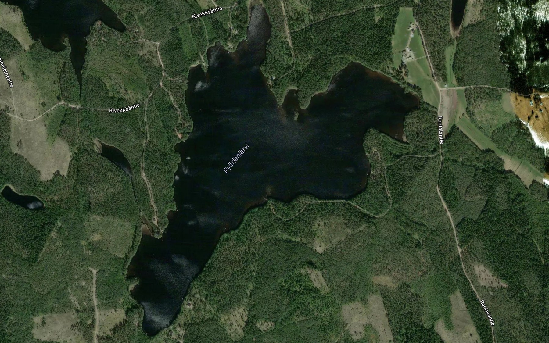 Satellite map of the Pyorianjarvi