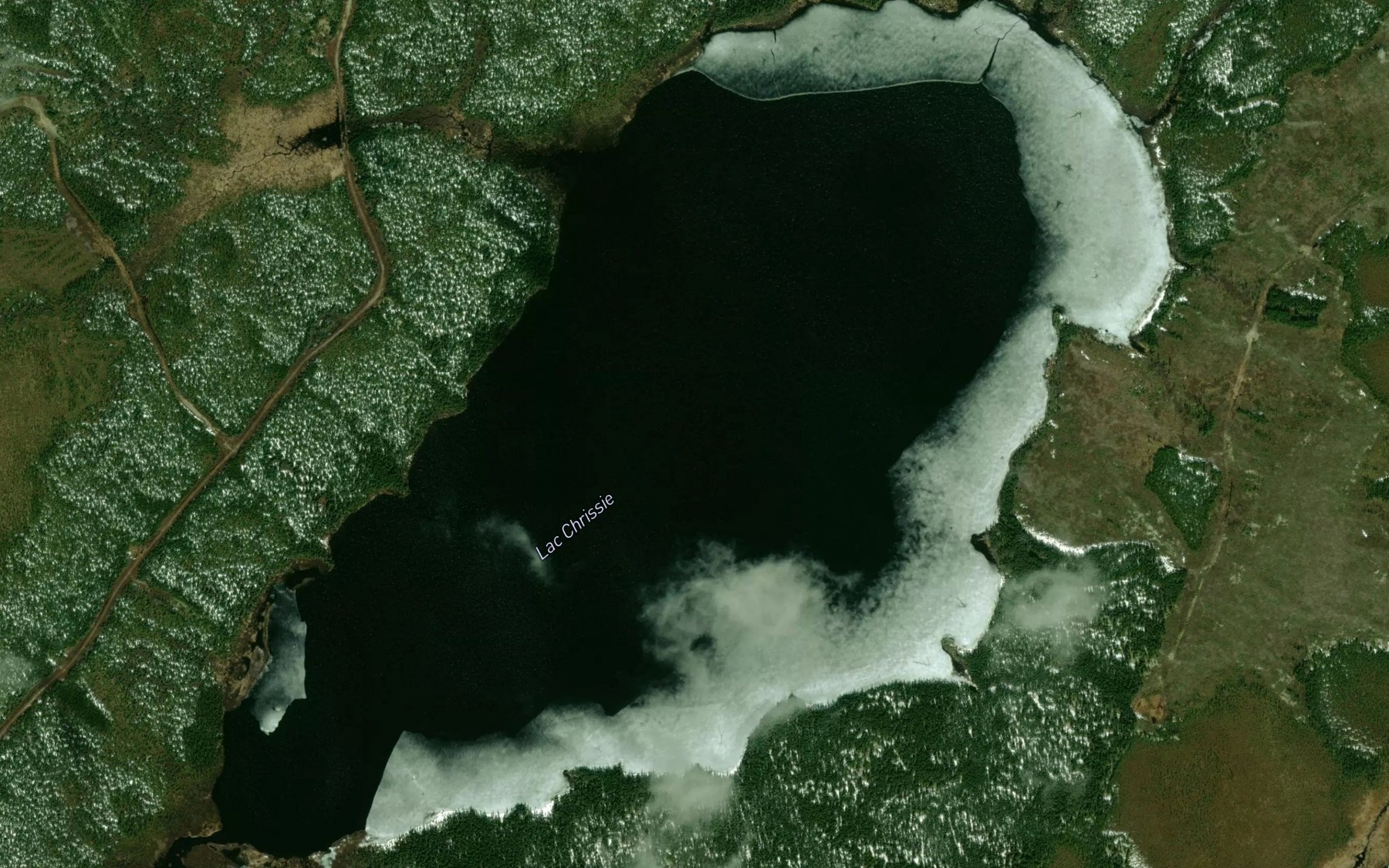 Satellite map of the Lac Chrissie