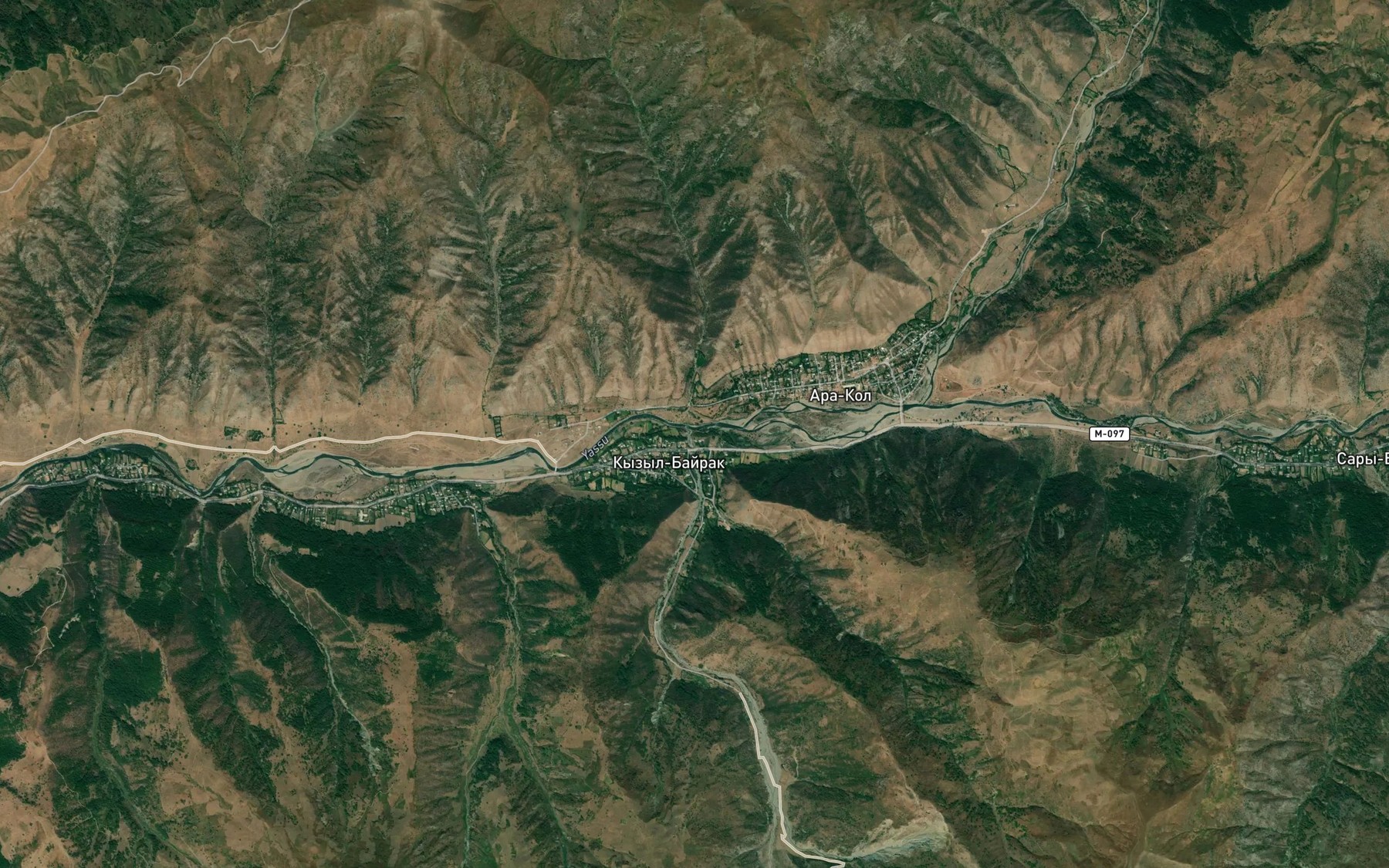 Satellite map of the Chon-Kayndy