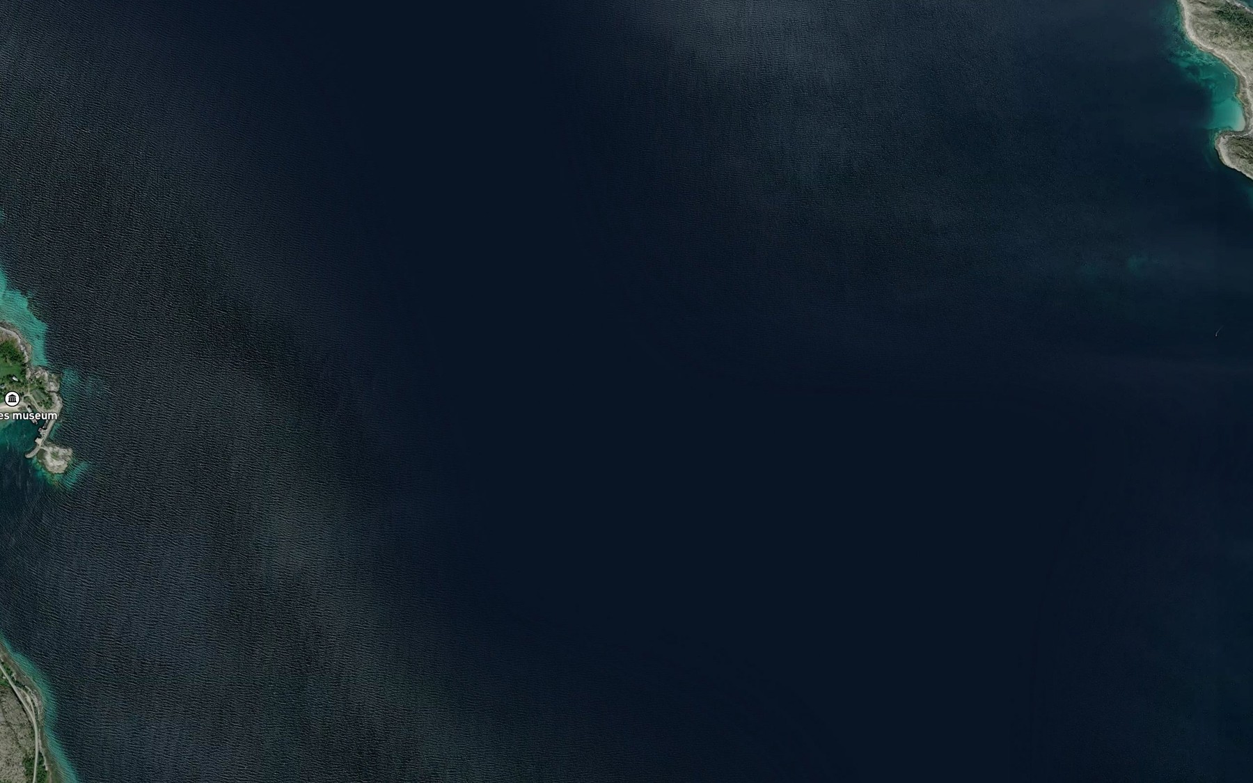 Satellite map of the Tysfjorden