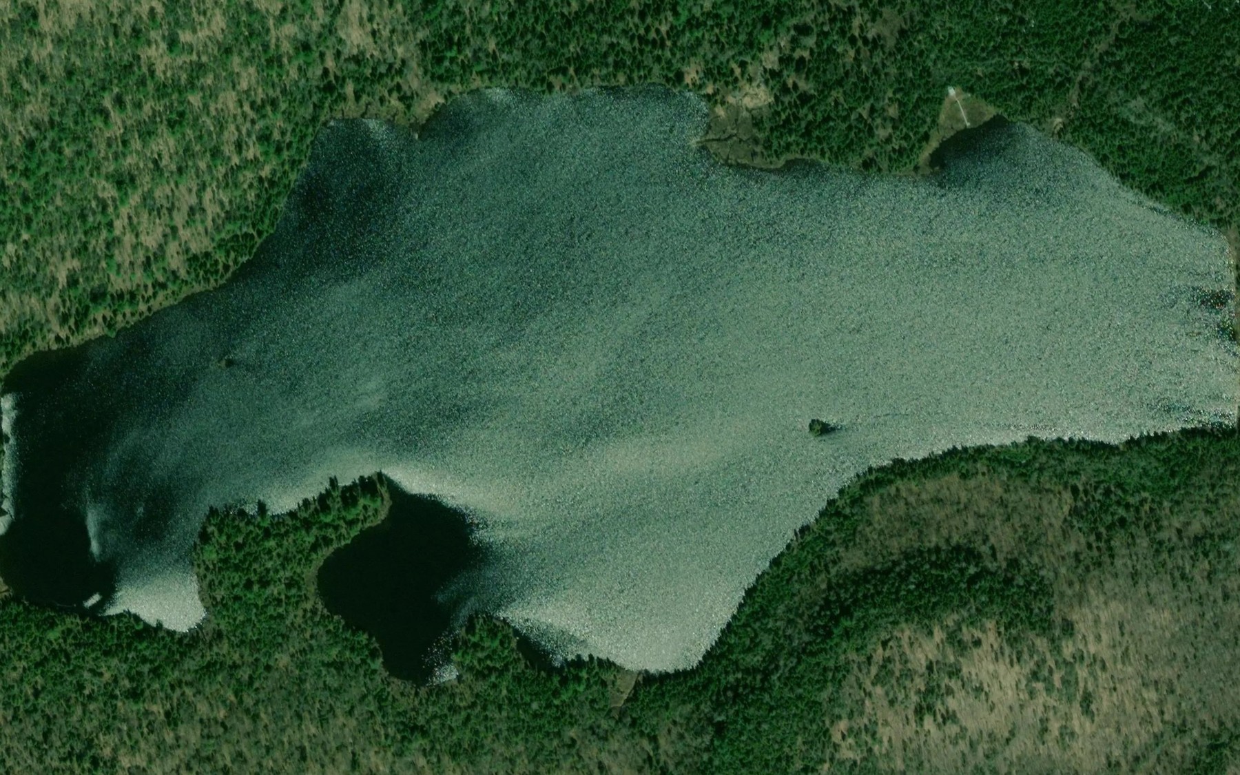 Satellite map of the Lac Foley