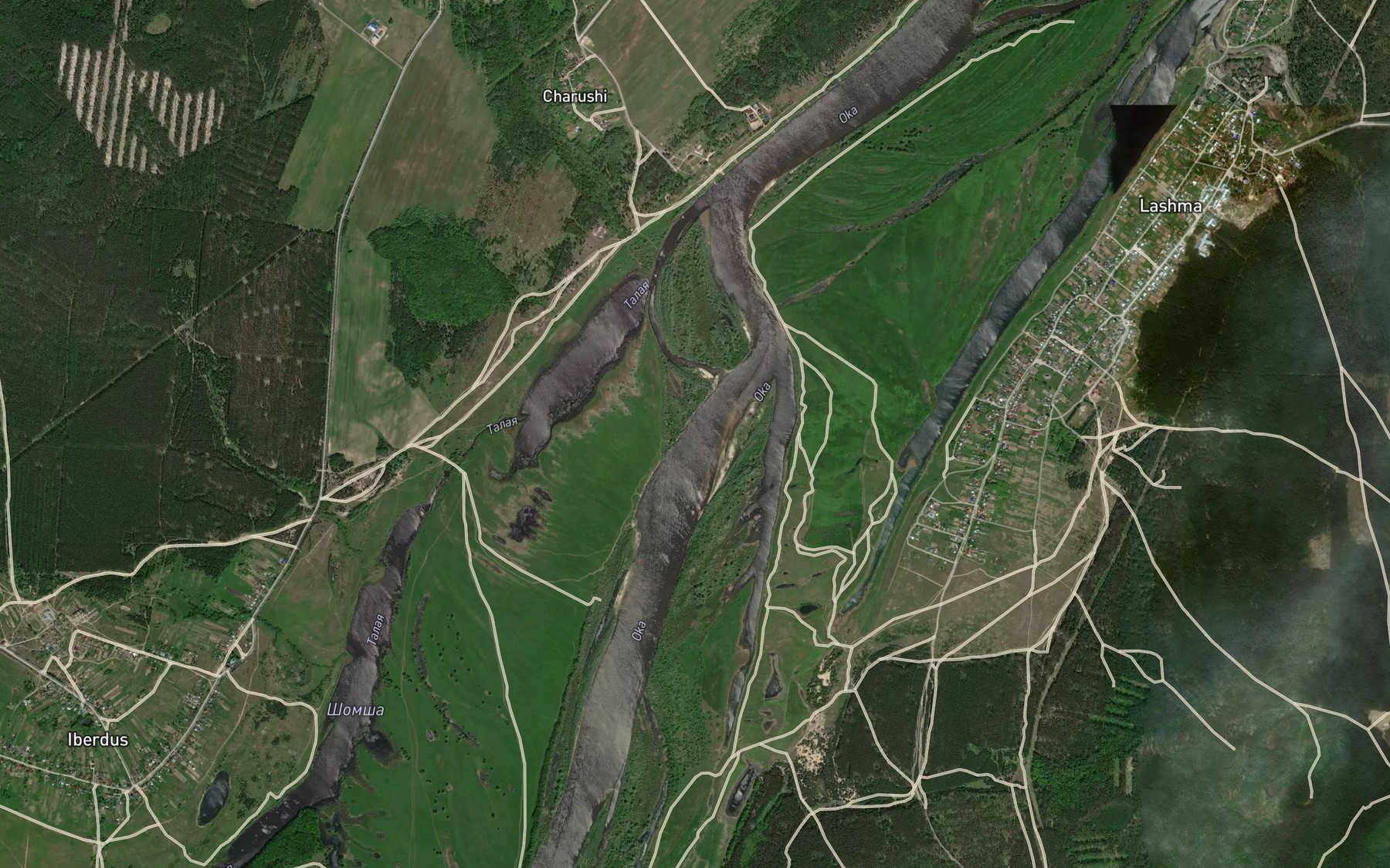 Satellite map of the Talaya