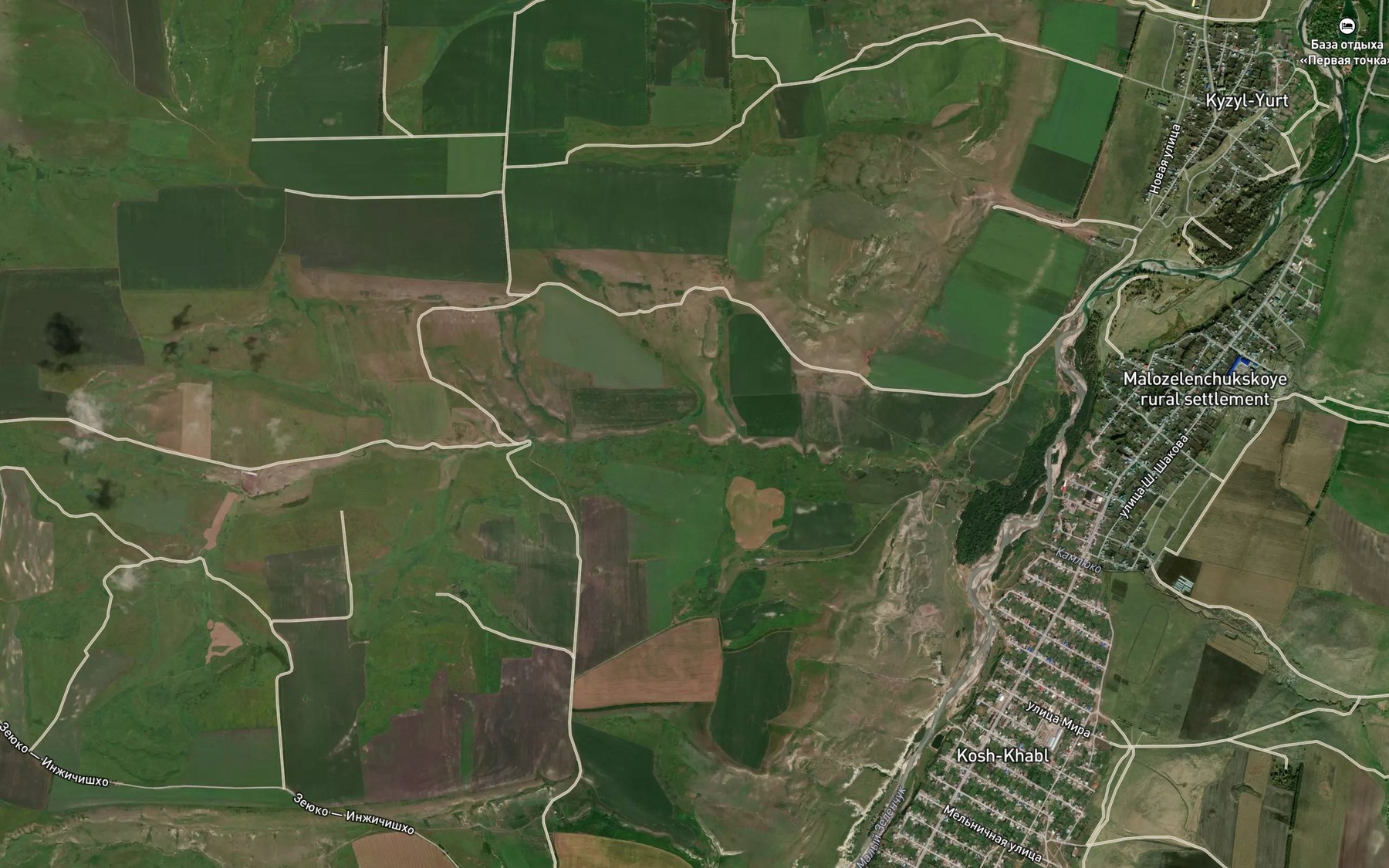 Satellite map of the Balka Dzhelokay