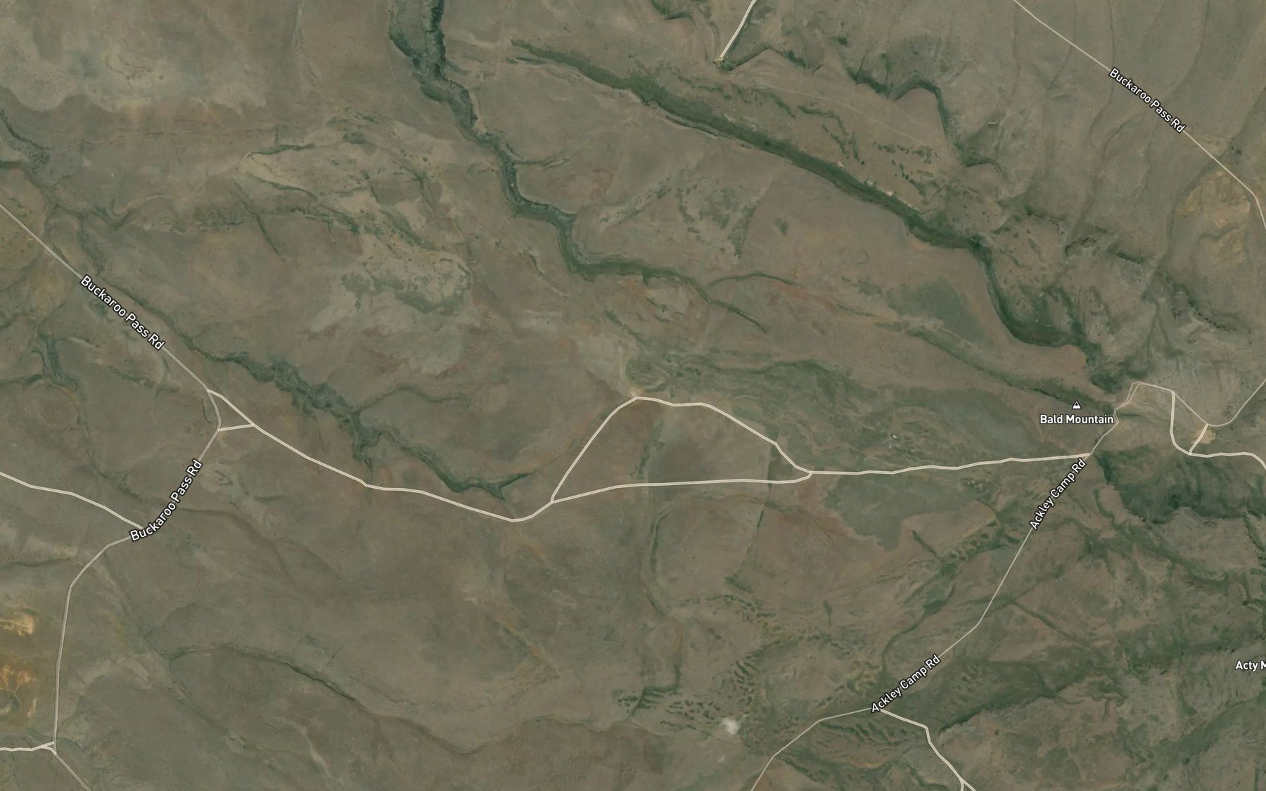 Satellite map of the Snip Waterhole