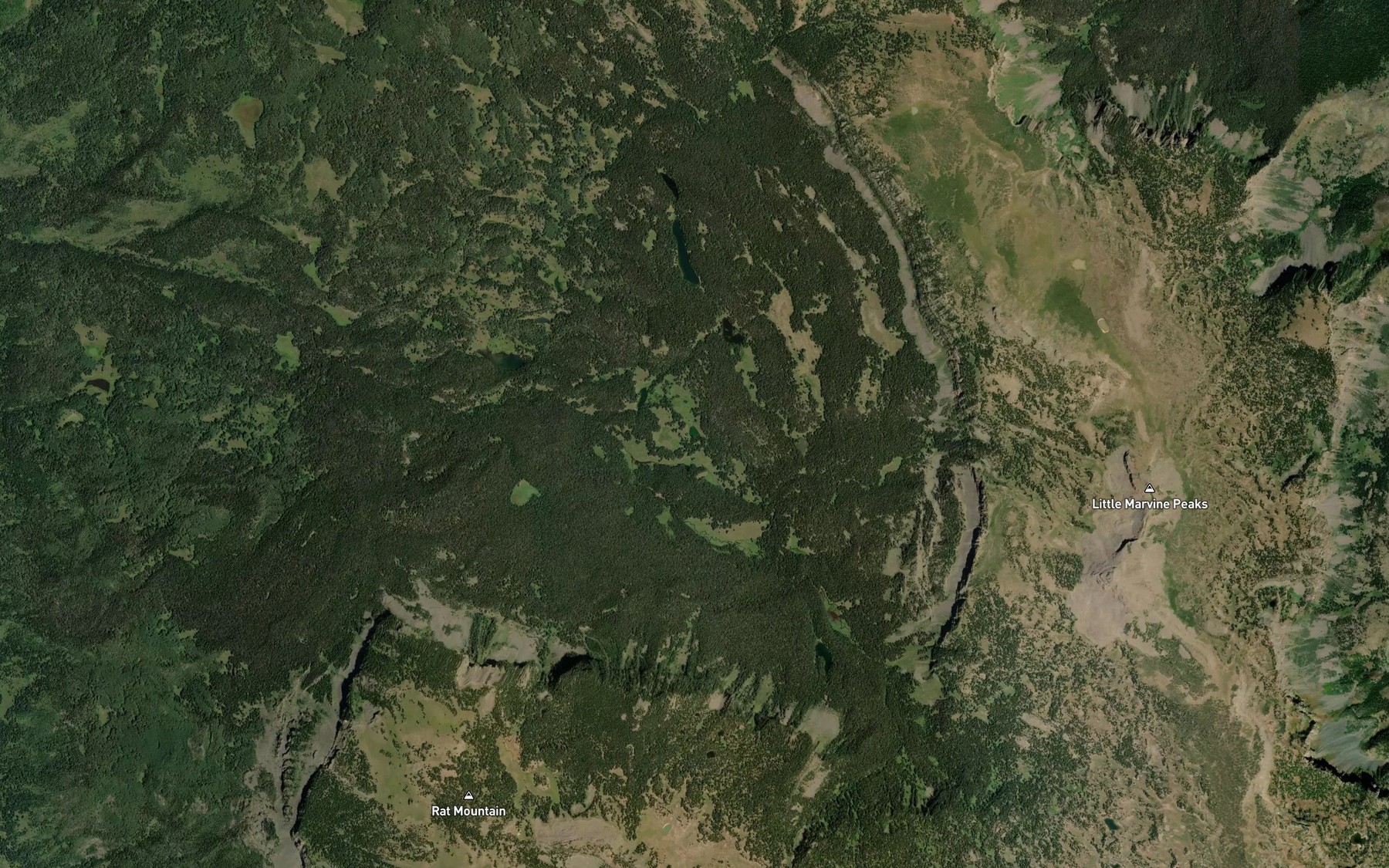 Satellite map of the Shallow Lake