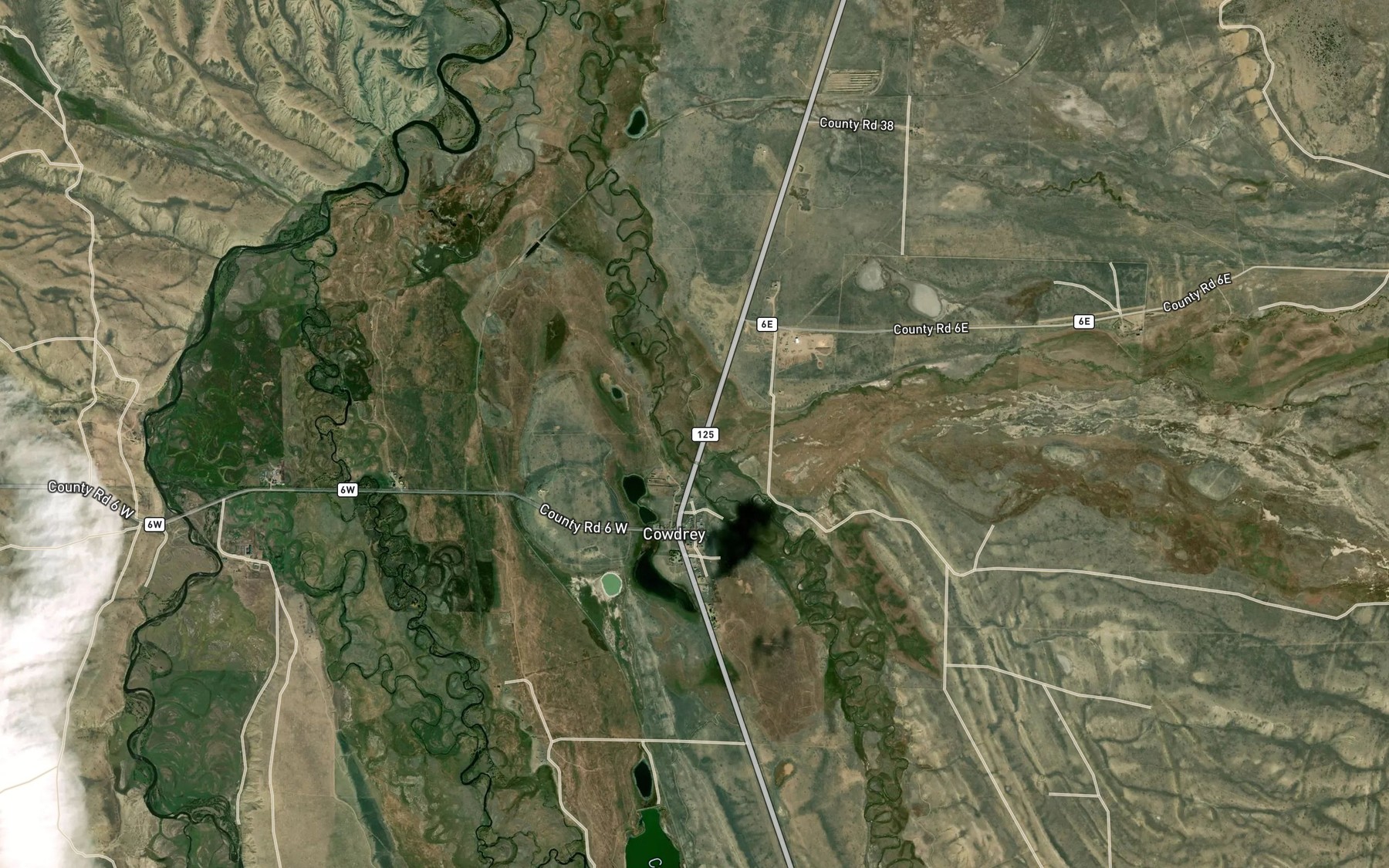 Satellite map of the Government Creek