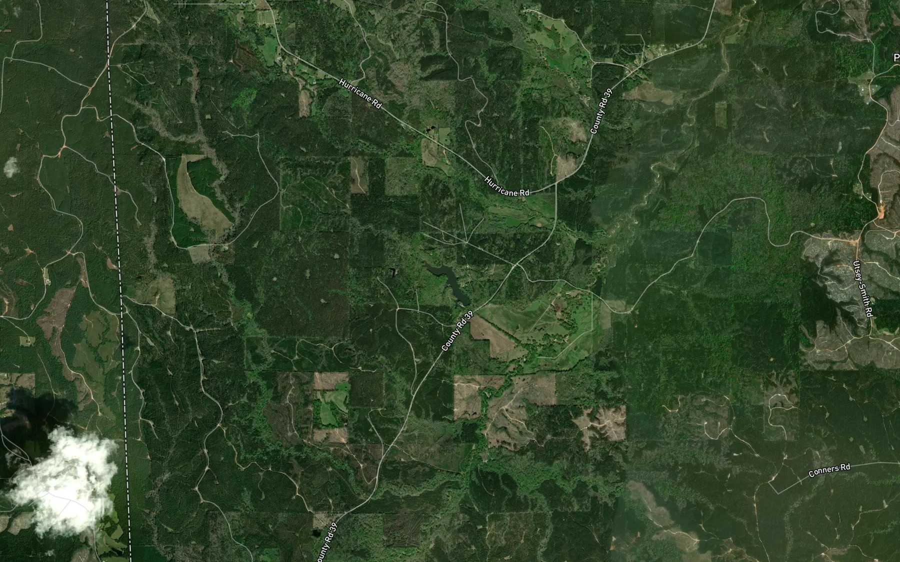Satellite map of the John Green Pond
