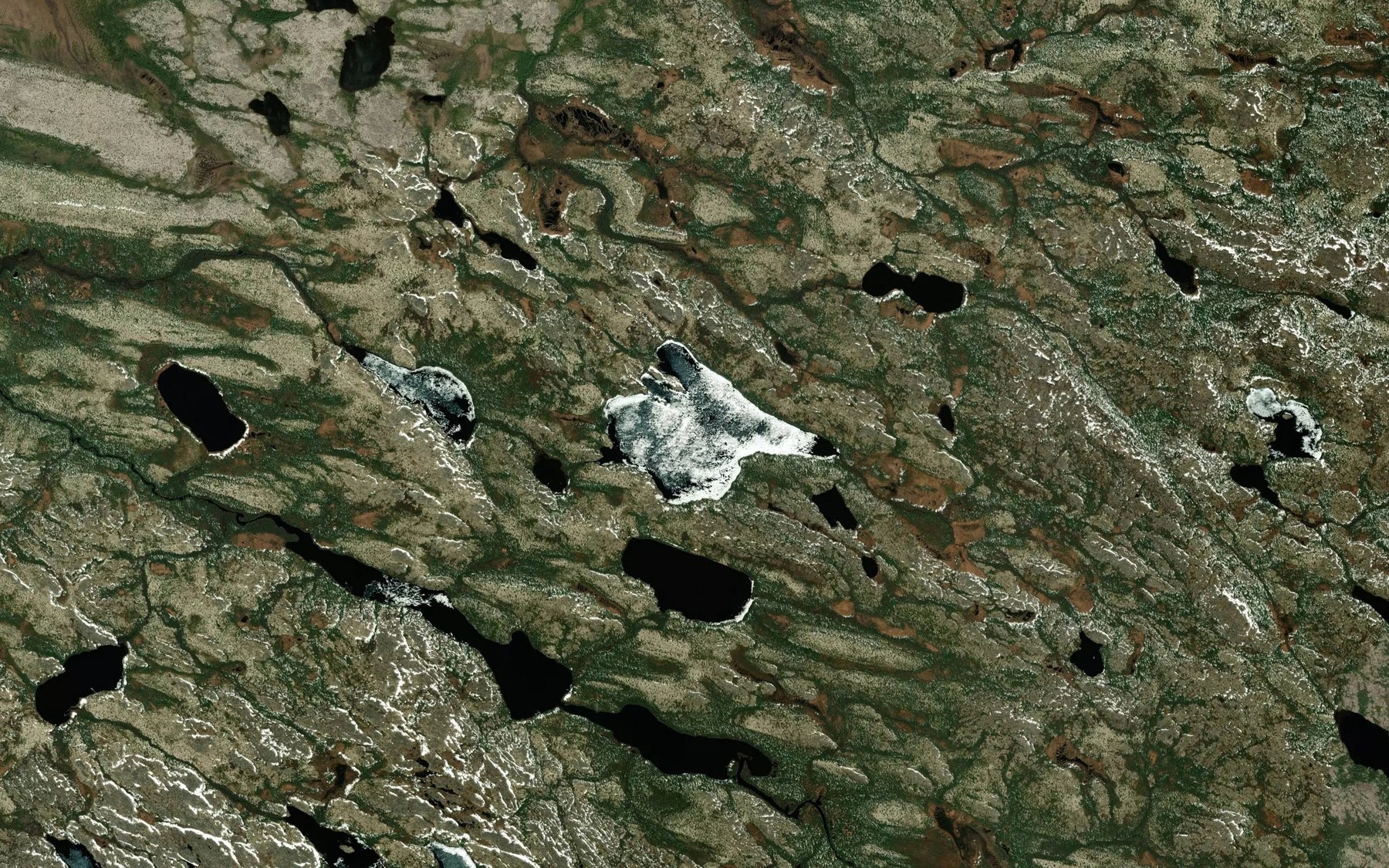 Satellite map of the Lac Namapi