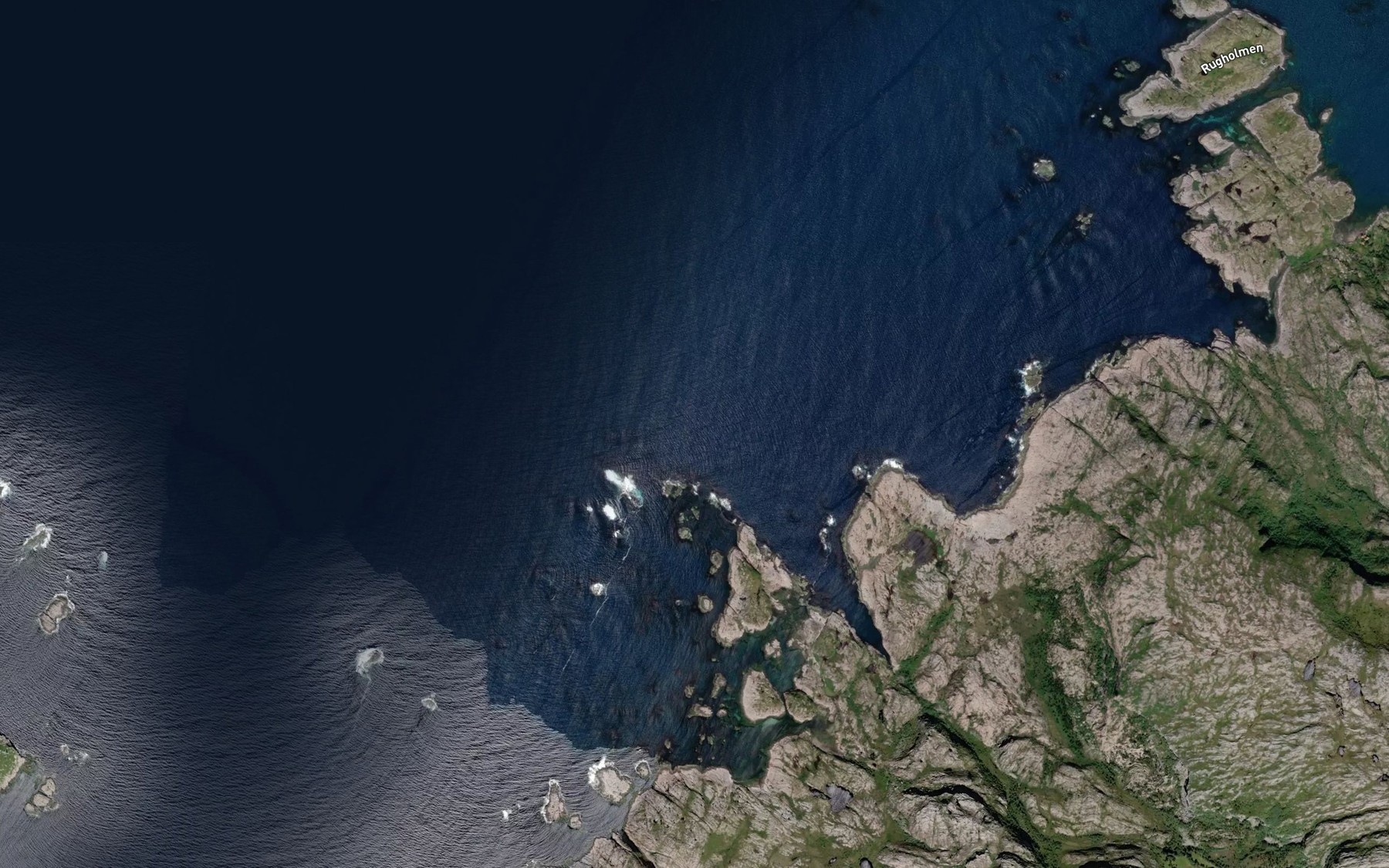 Satellite map of the Sneistaren