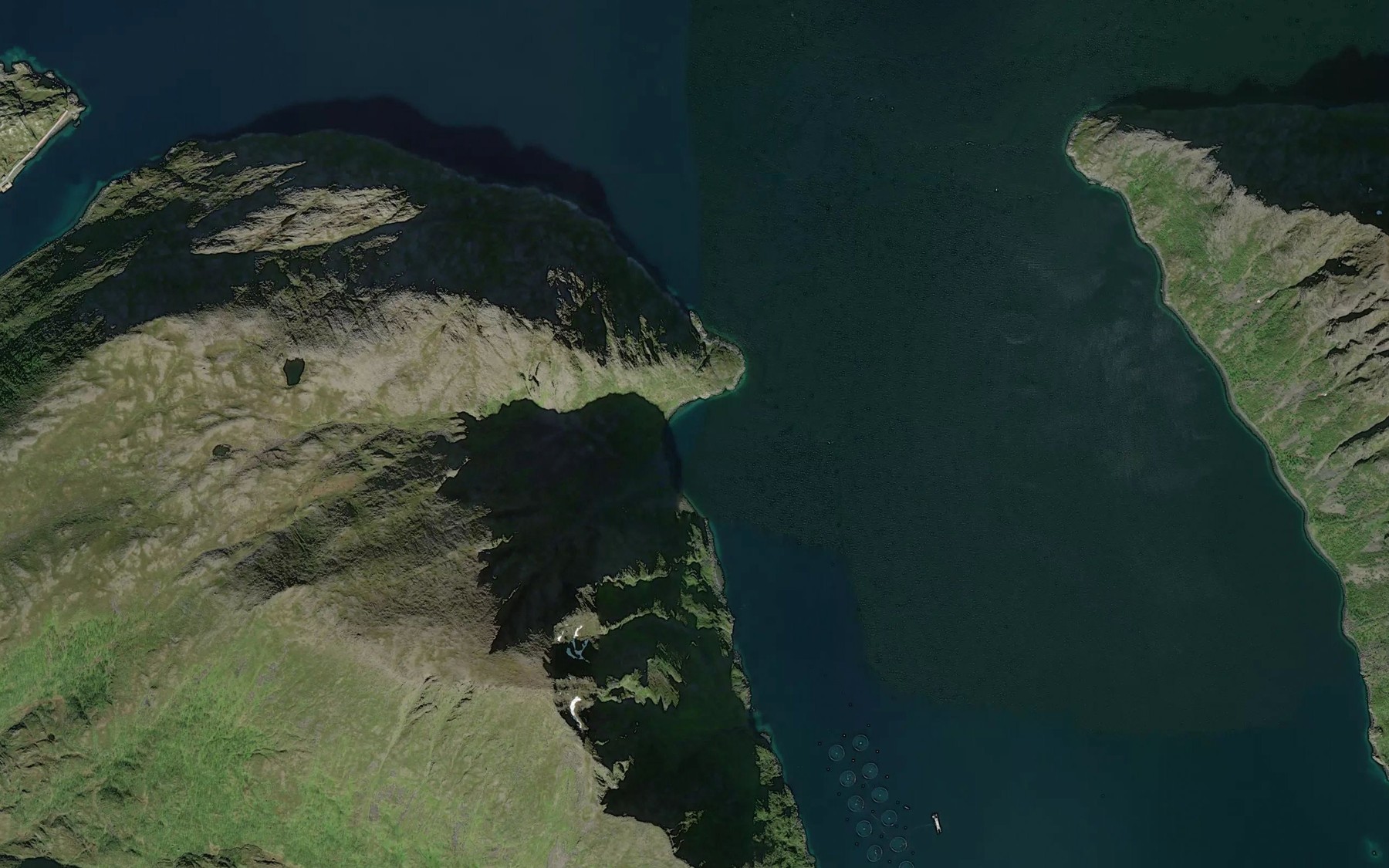Satellite map of the Kobbebukta