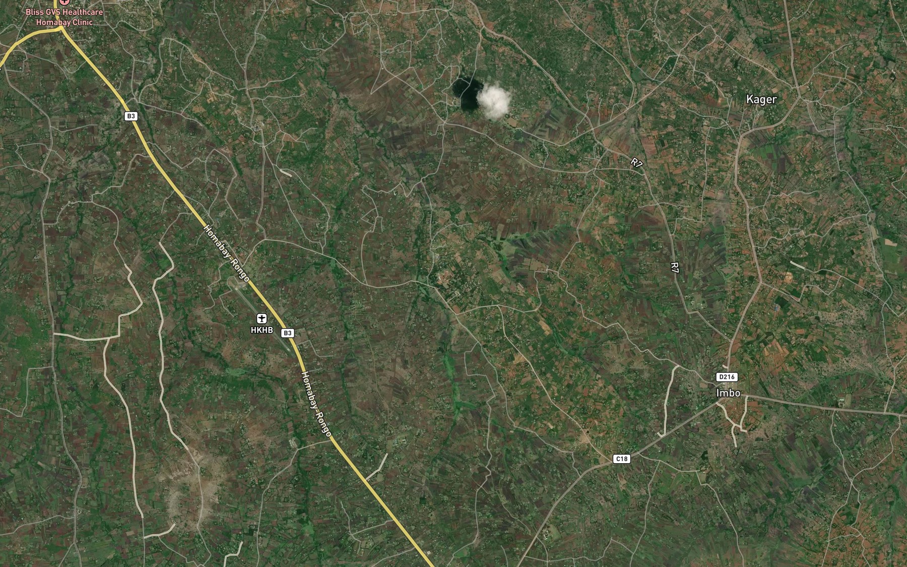 Satellite map of the Otaro