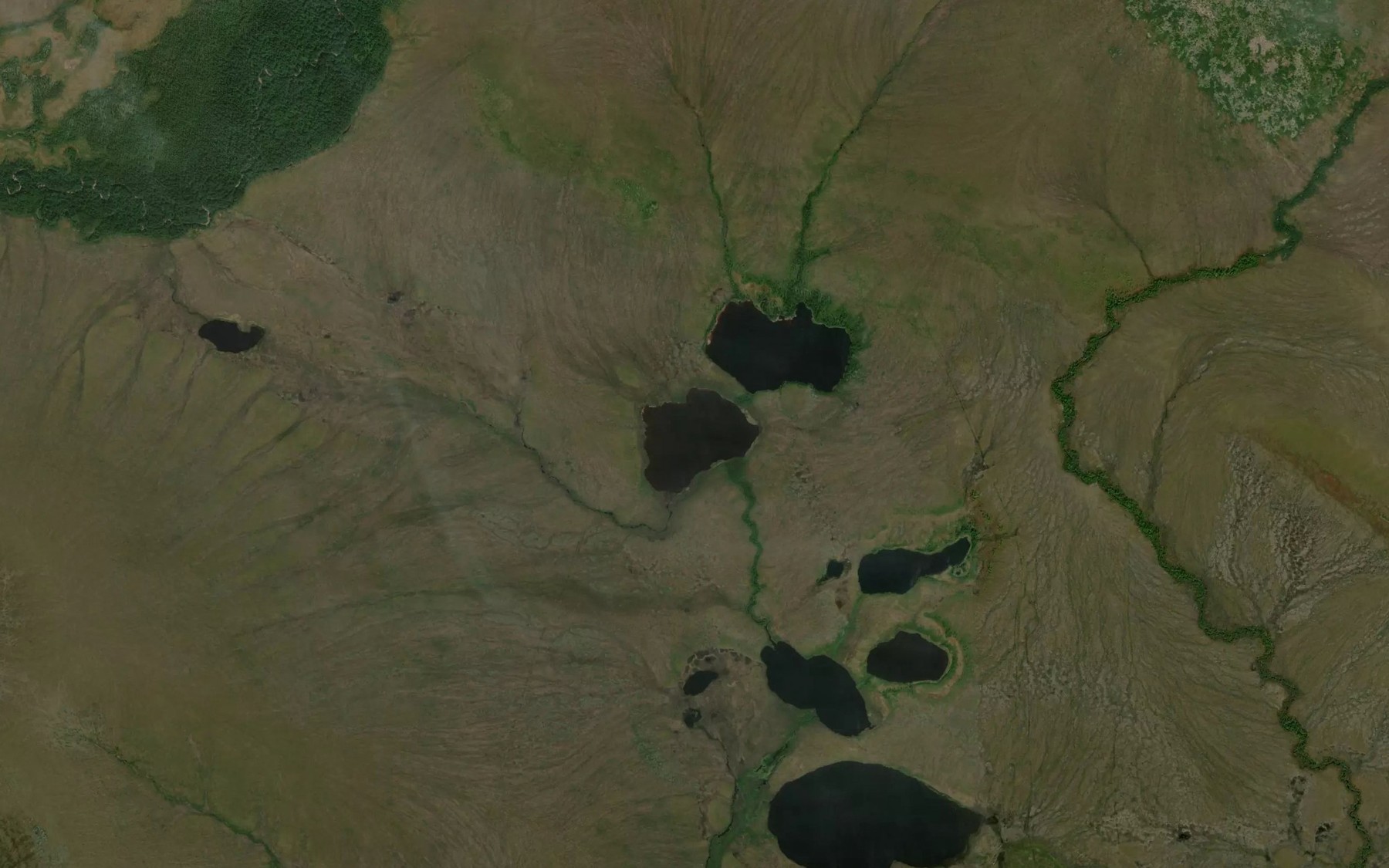 Satellite map of the Ozero Severnoye