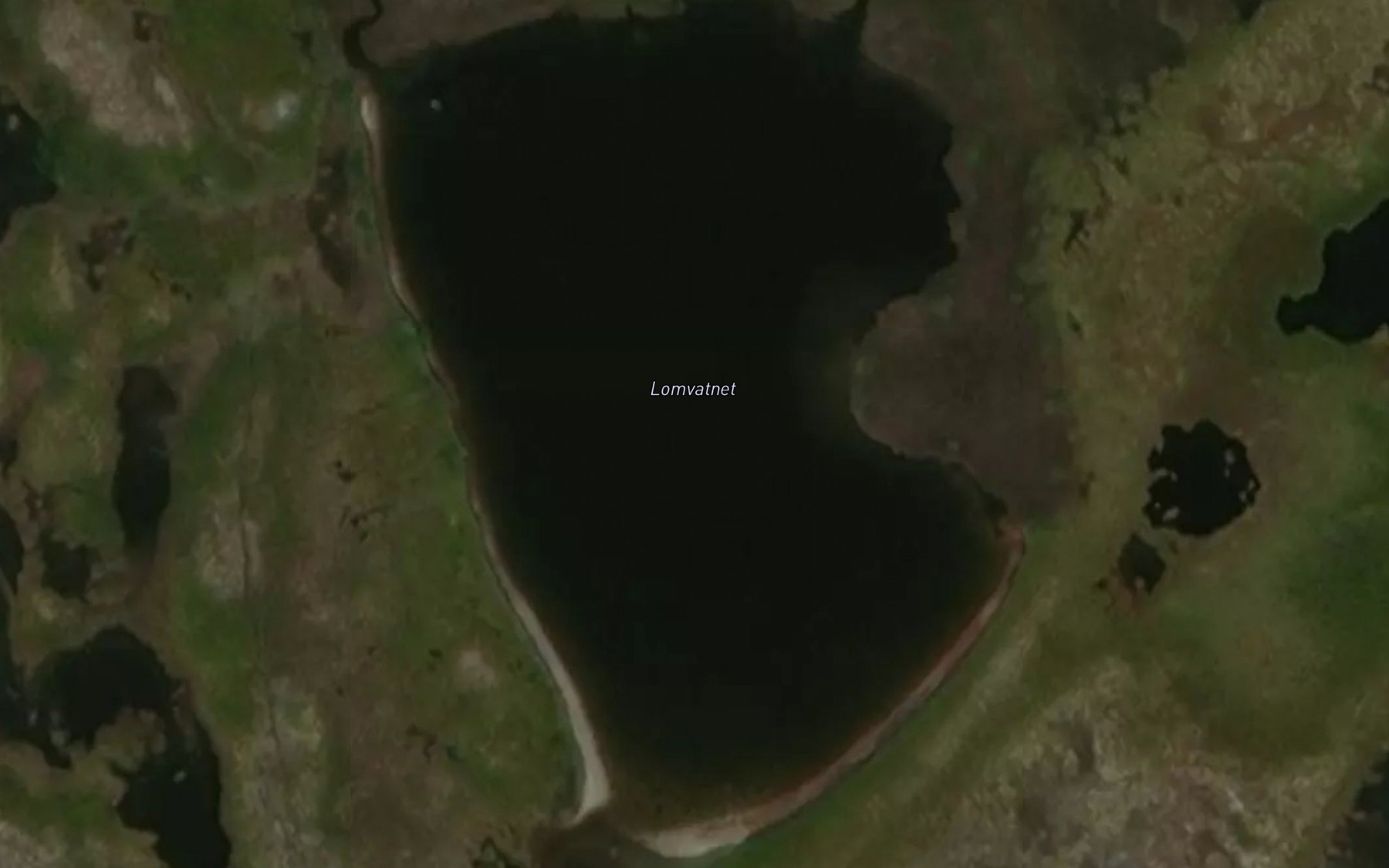 Satellite map of the Lomvatnet