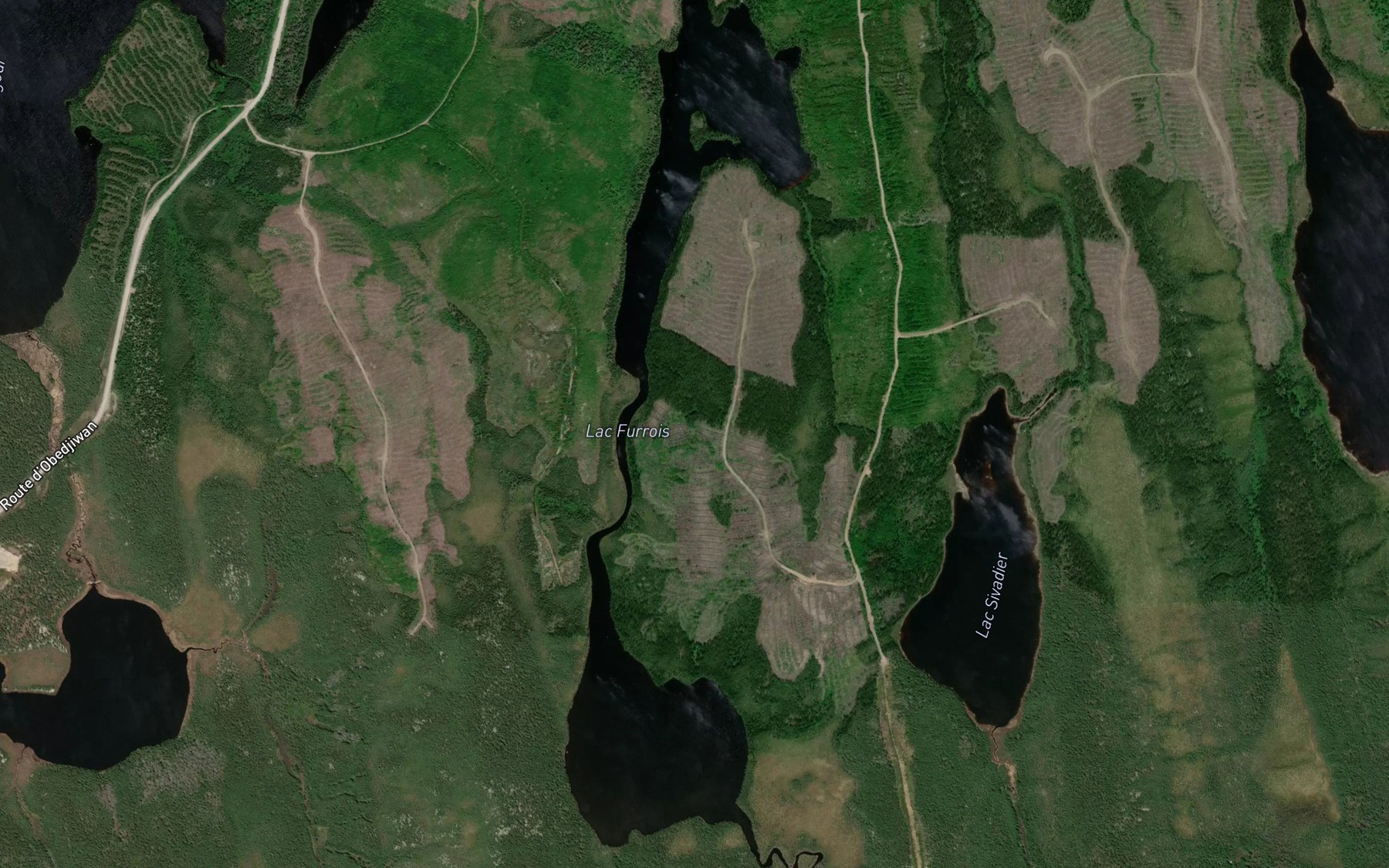 Satellite map of the Lac Furrois