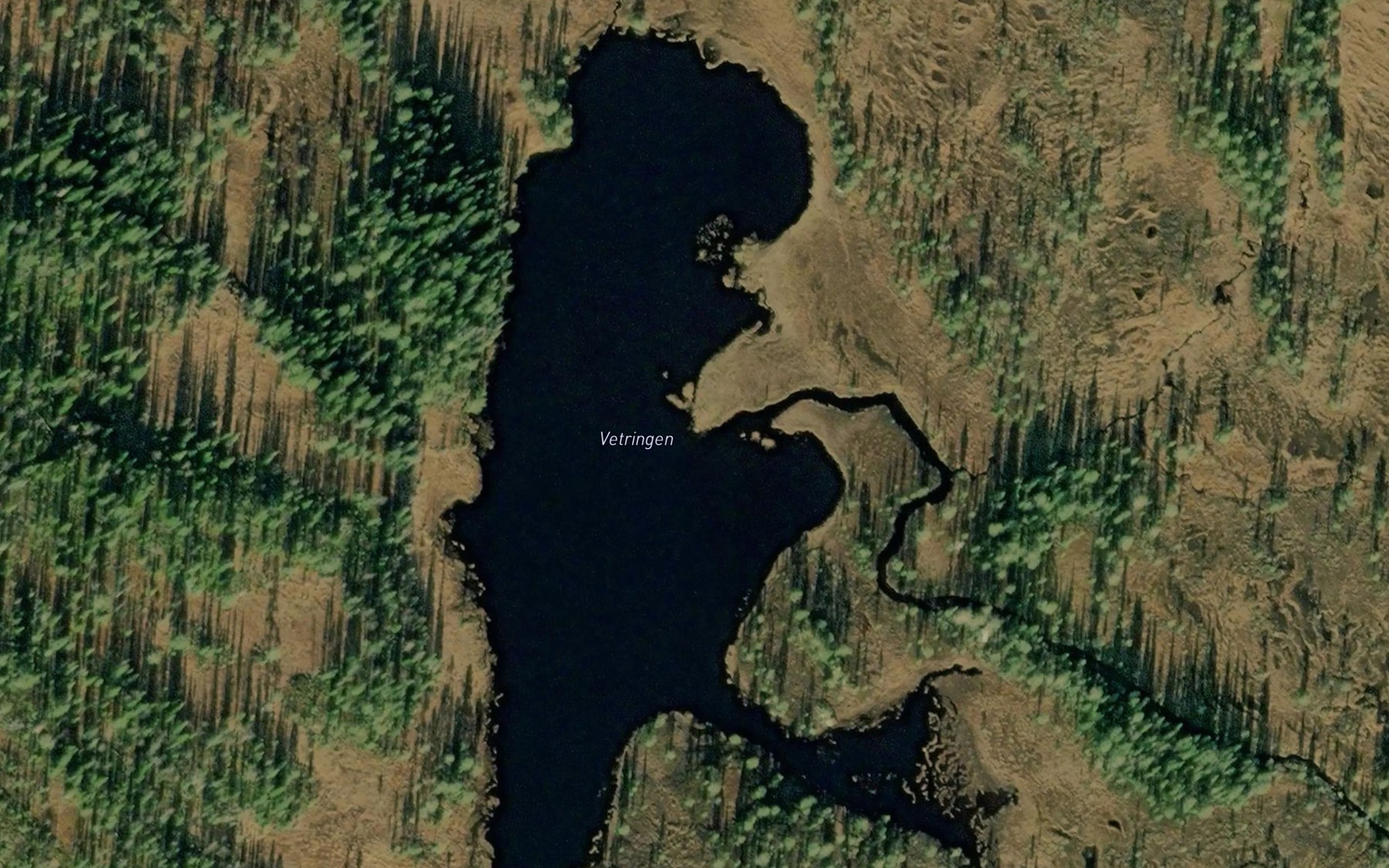 Satellite map of the Vetringen