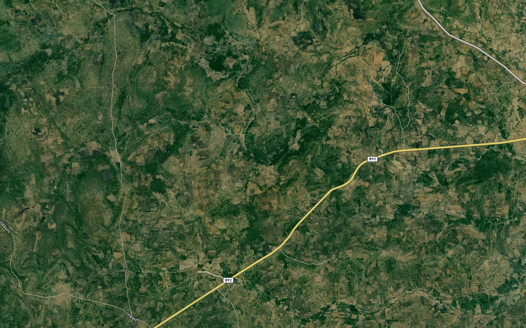 Satellite map of the Malukomi