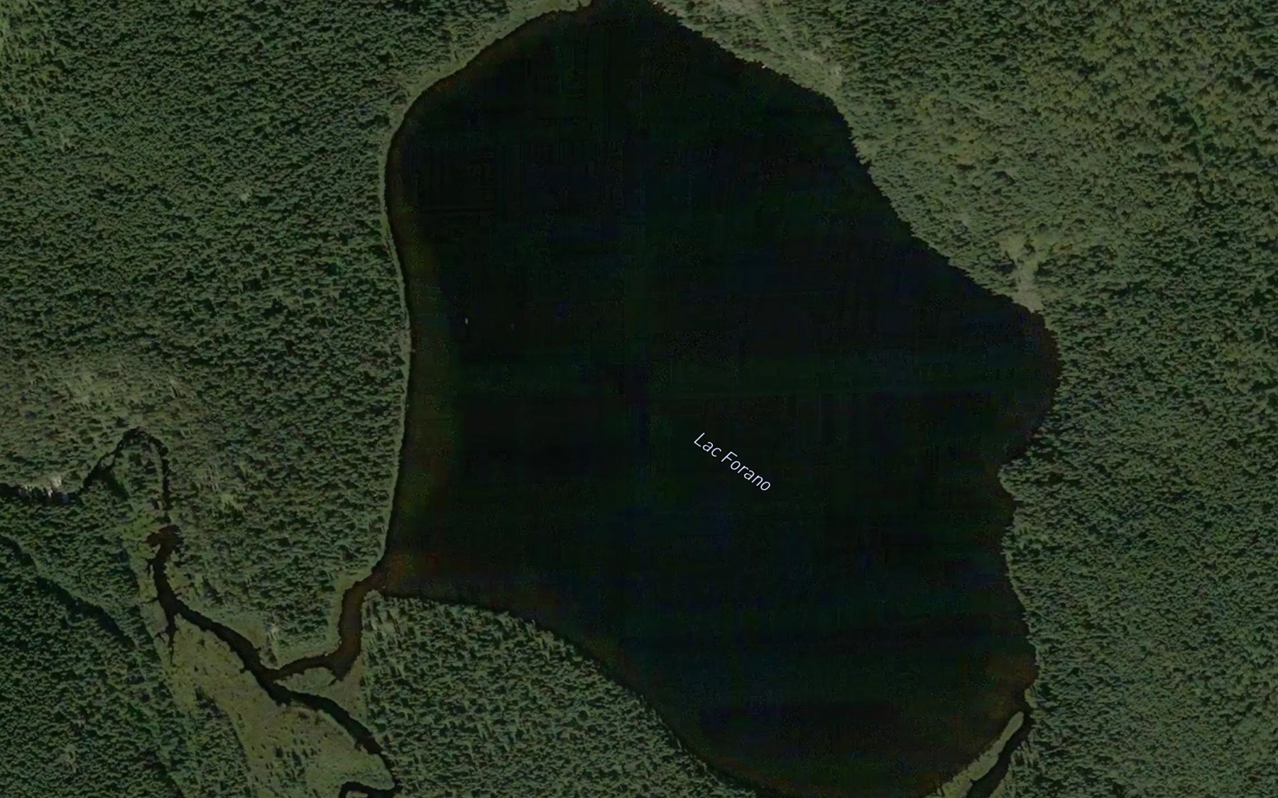 Satellite map of the Lac Forano