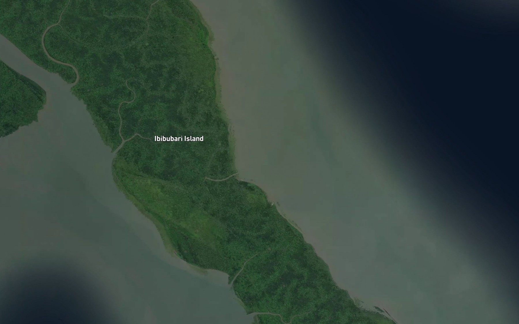 Satellite map of the Port Bevan