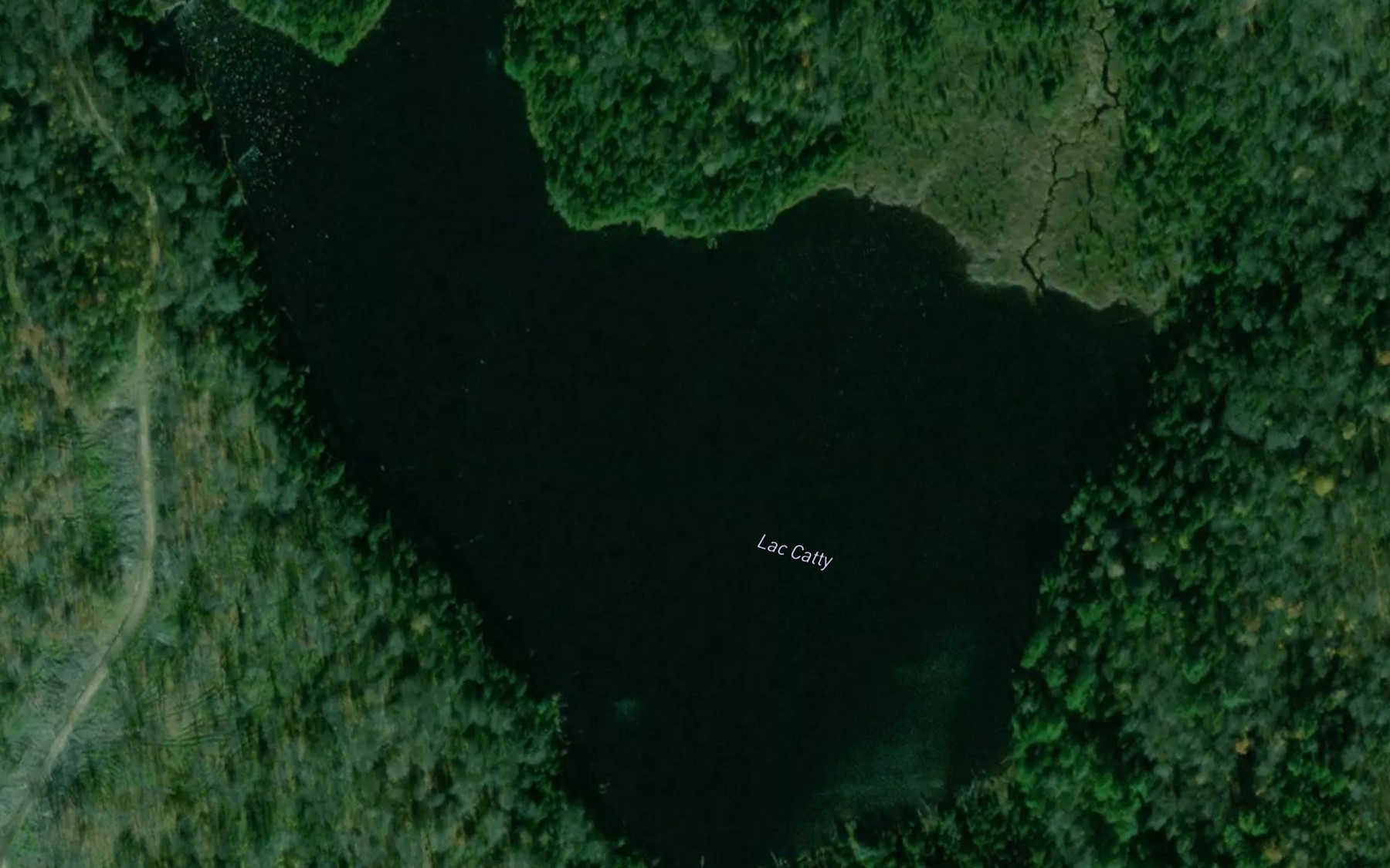 Satellite map of the Lac Catty