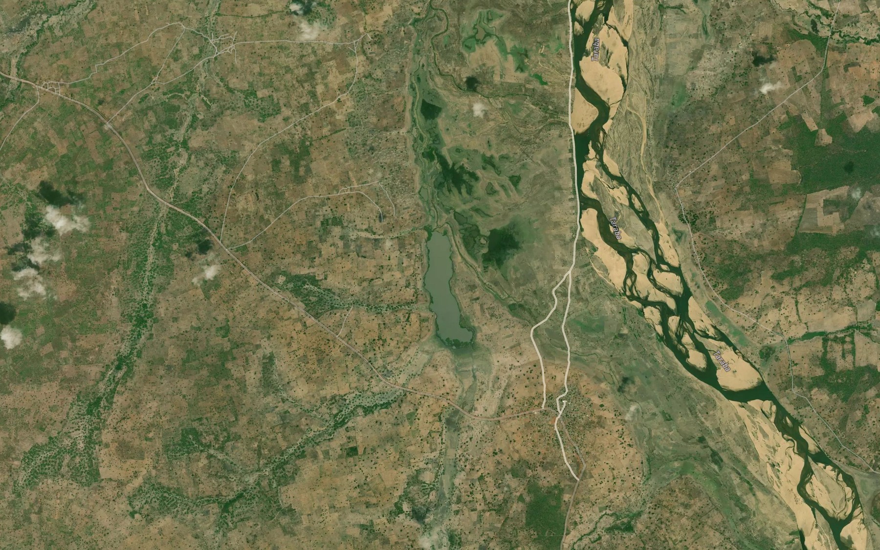 Satellite map of the Lake Mbeilashan