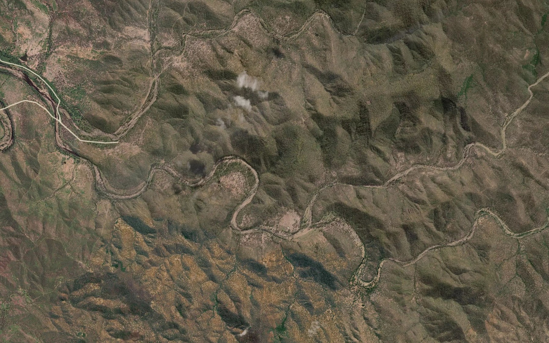 Satellite map of the Crimean Creek