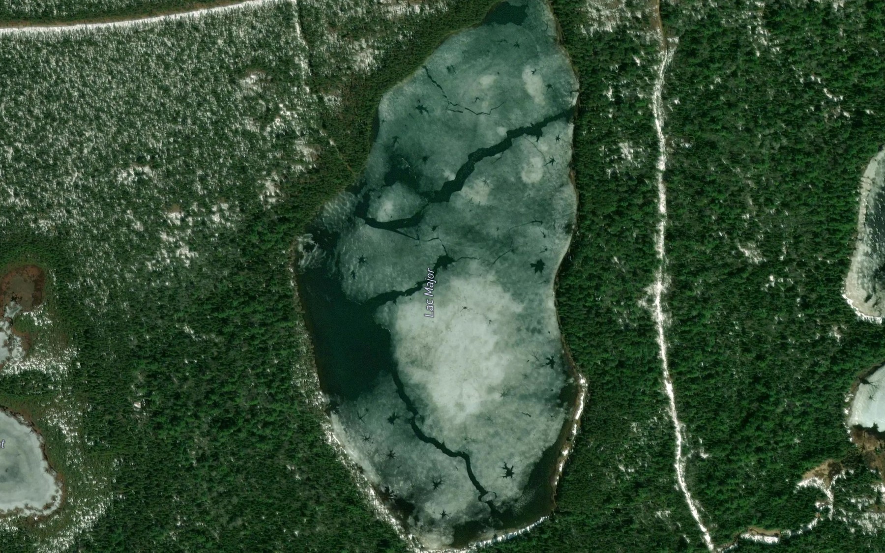 Satellite map of the Lac Major