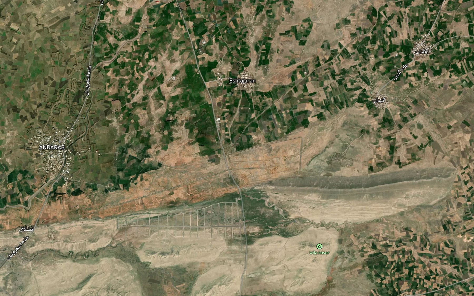 Satellite map of the Aghmeyul Chay