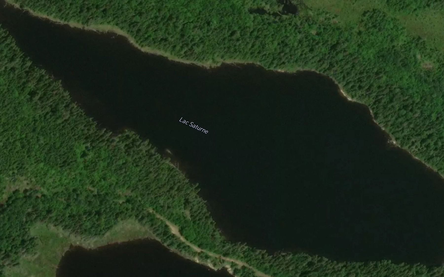 Satellite map of the Lac Saturne