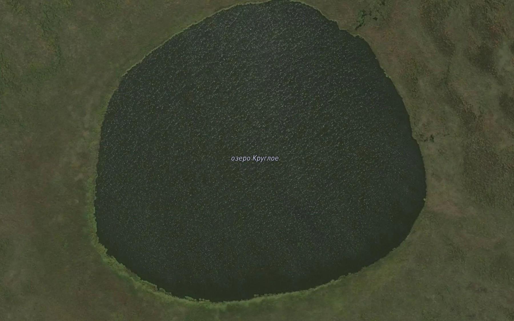Satellite map of the Ozero Krugloye