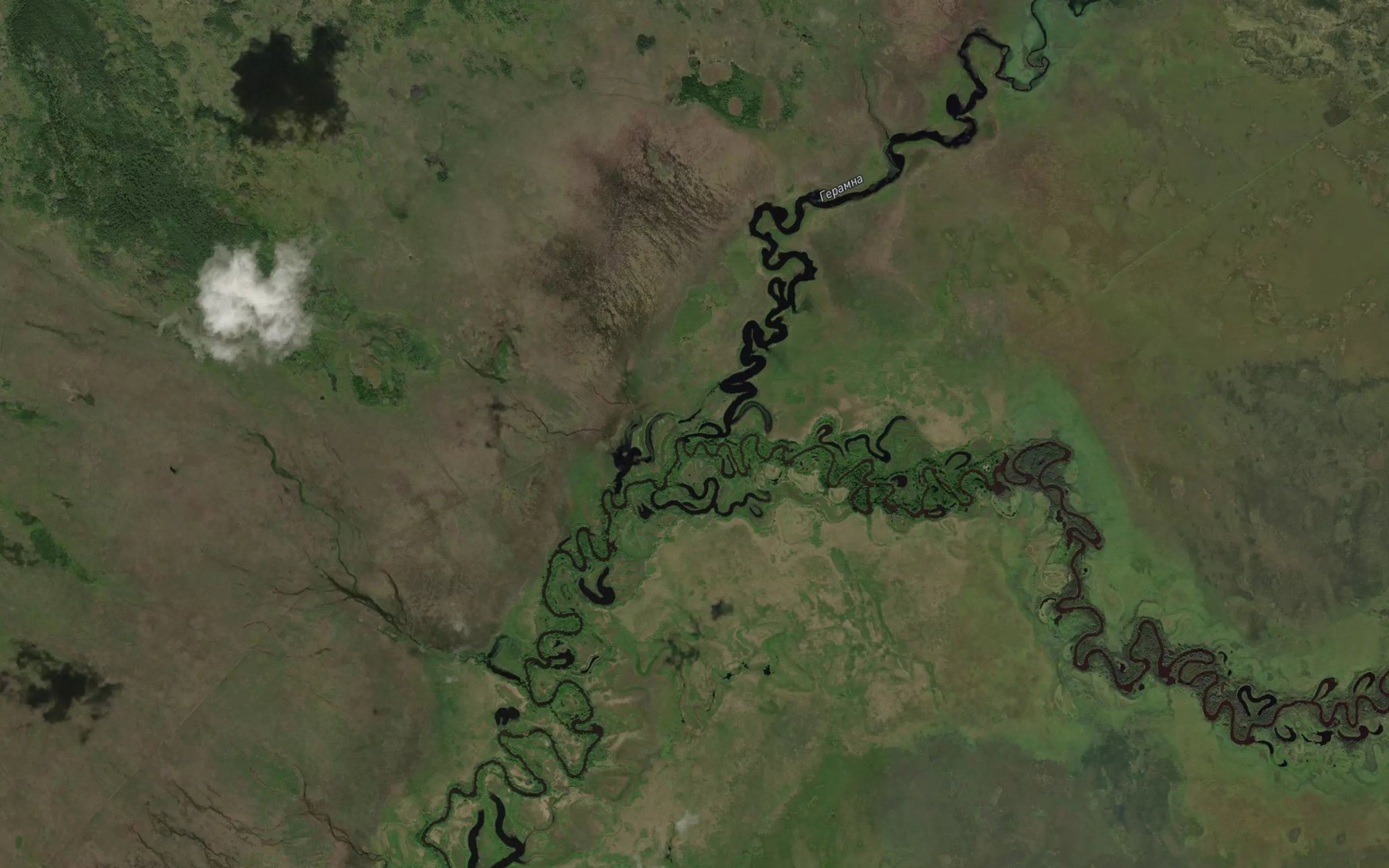 Satellite map of the Geramna