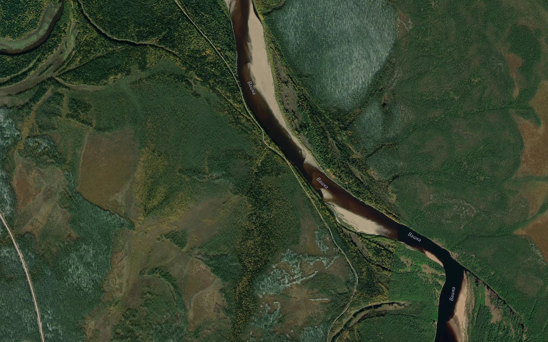 Satellite map of the Varysh
