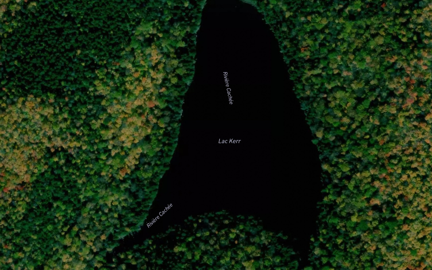 Satellite map of the Lac Kerr