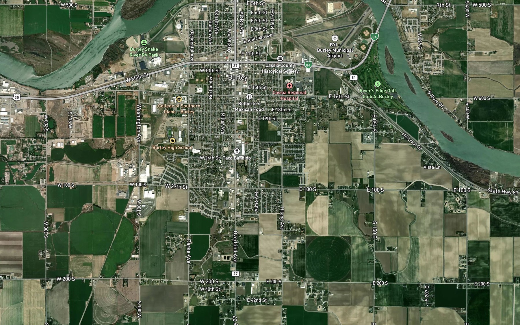 Satellite map of the G 15 Pipeline