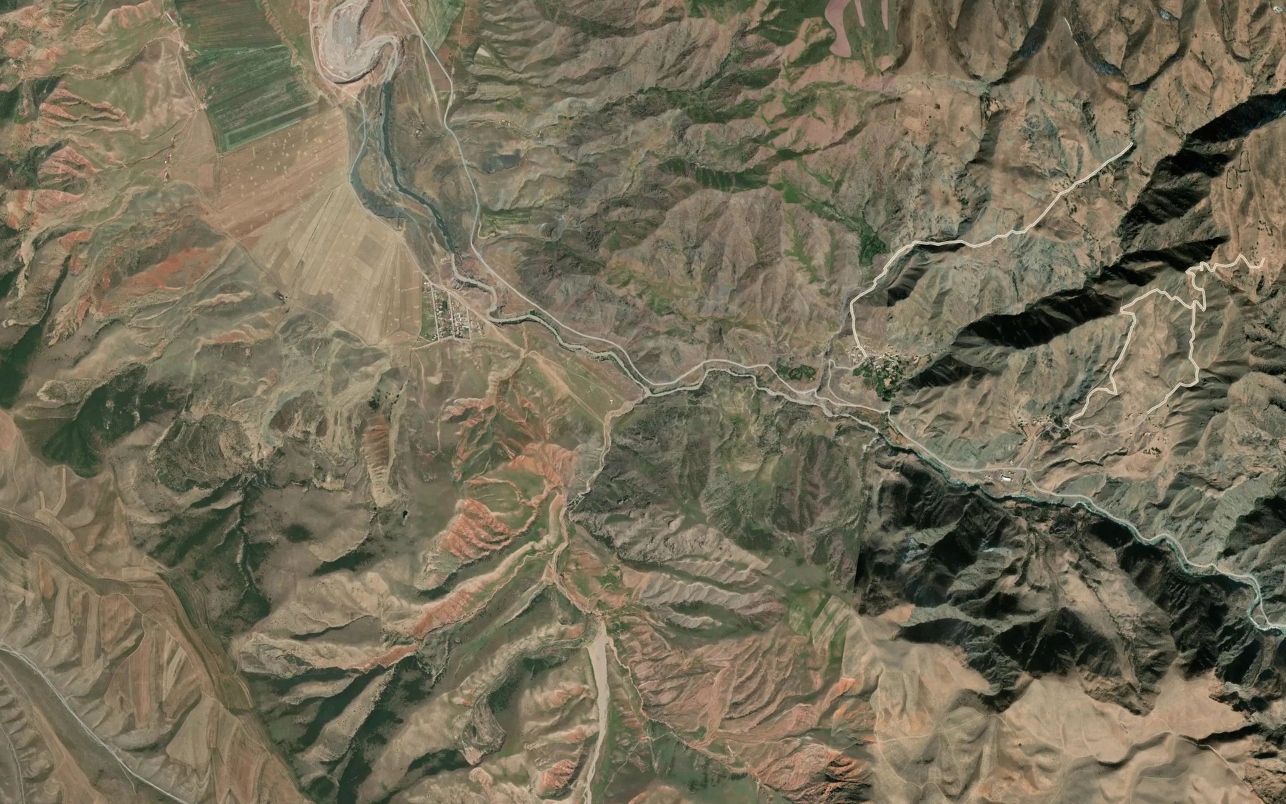 Satellite map of the Kyzyl-Kel'