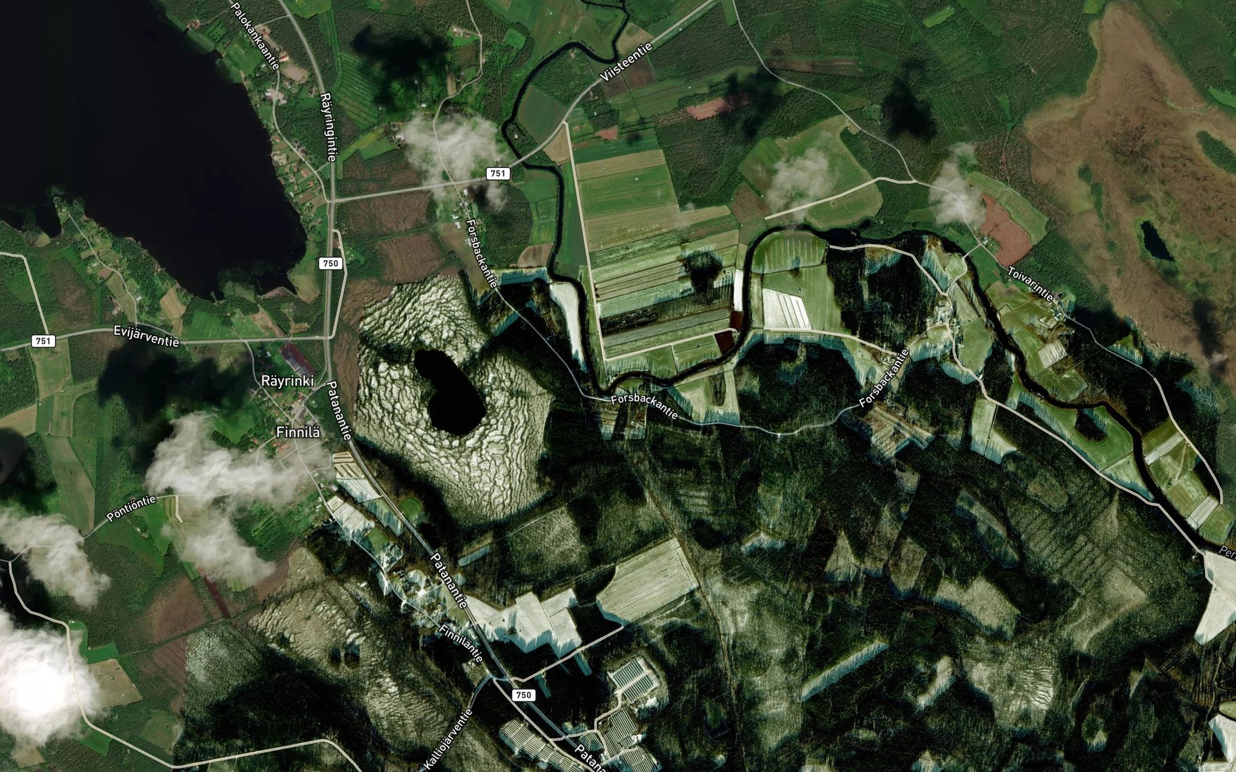 Satellite map of the Heinoja