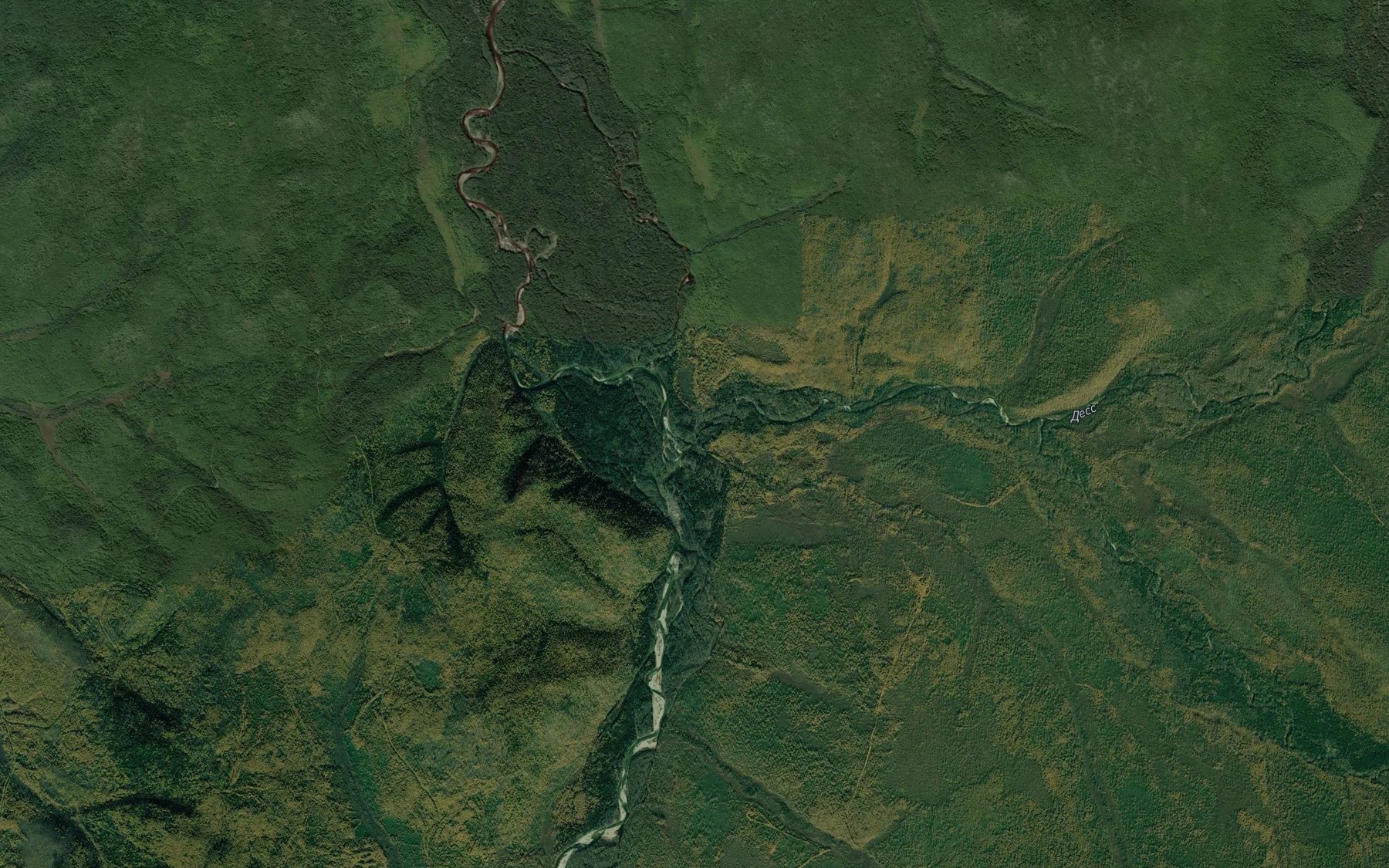 Satellite map of the Dess