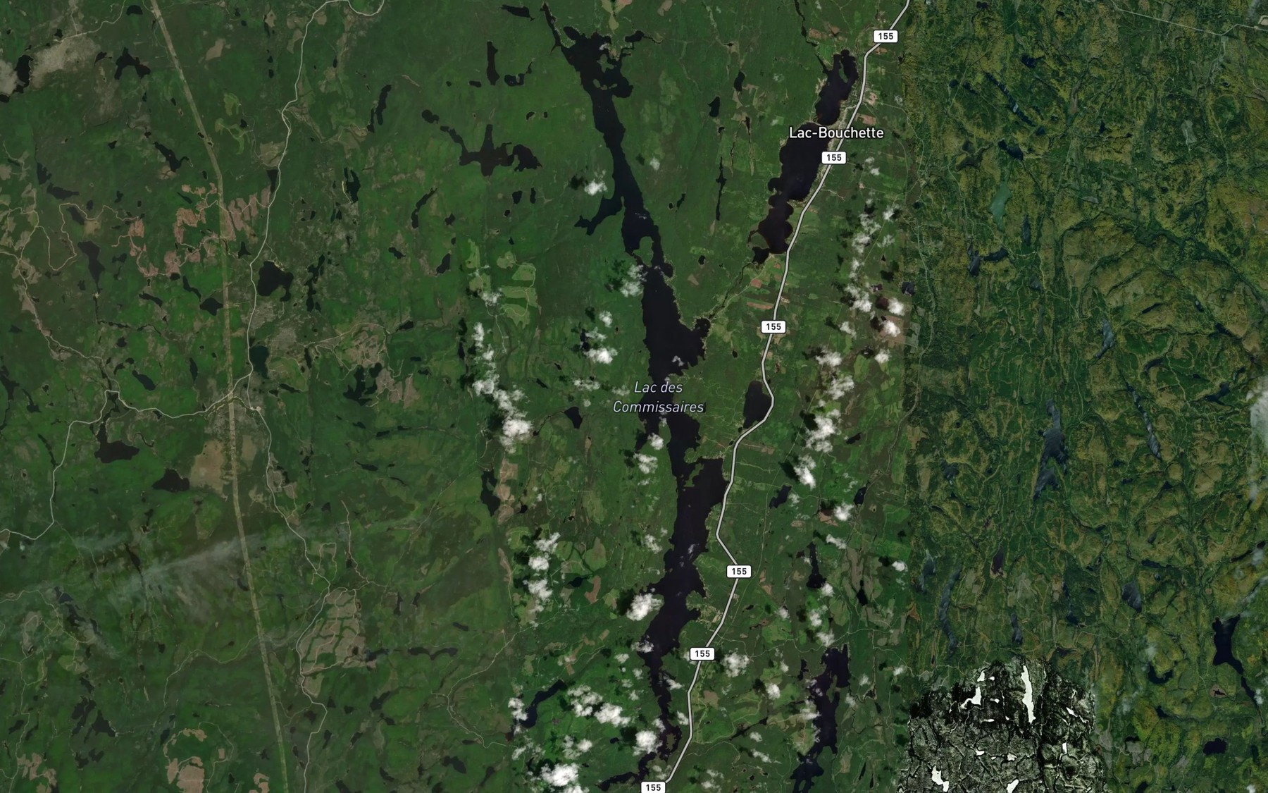 Satellite map of the Lac des Commissaires