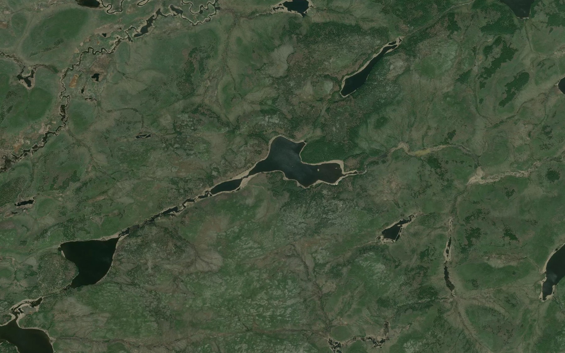 Satellite map of the Stillinger Lake
