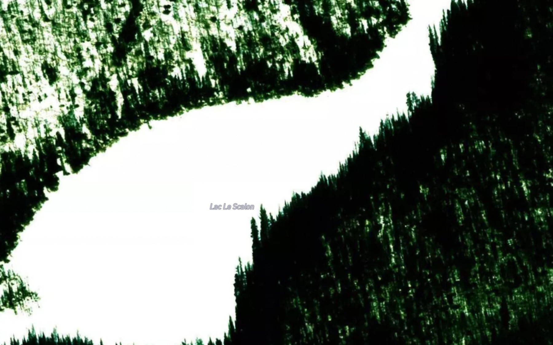 Satellite map of the Lac Le Scalon